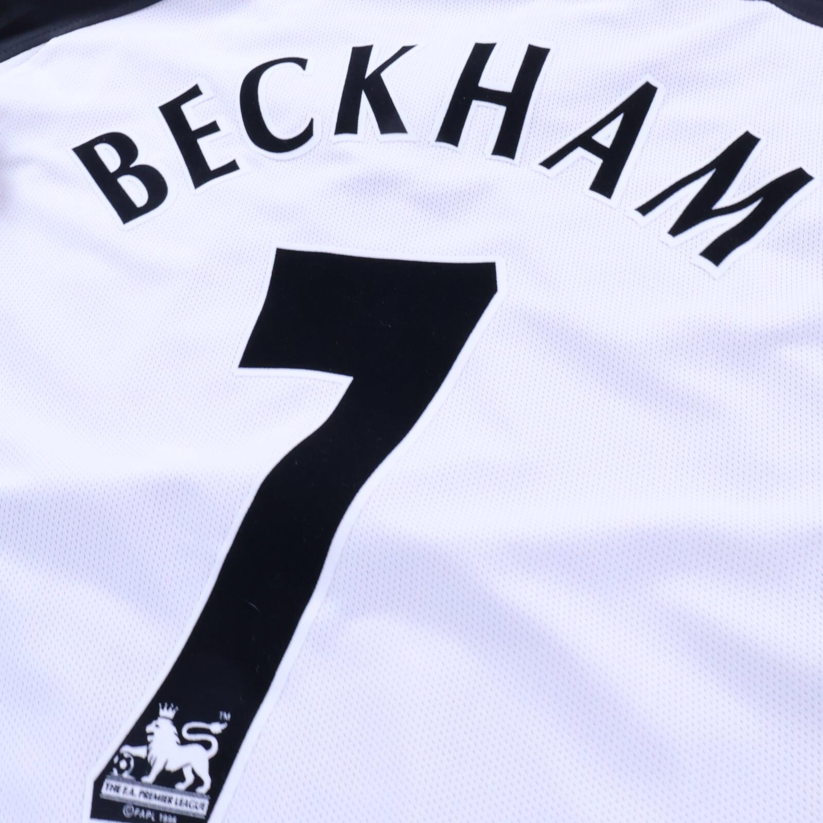 *MINT* Manchester United Beckham #7 2001/02 Centenary Third Shirt - Reversible - XL