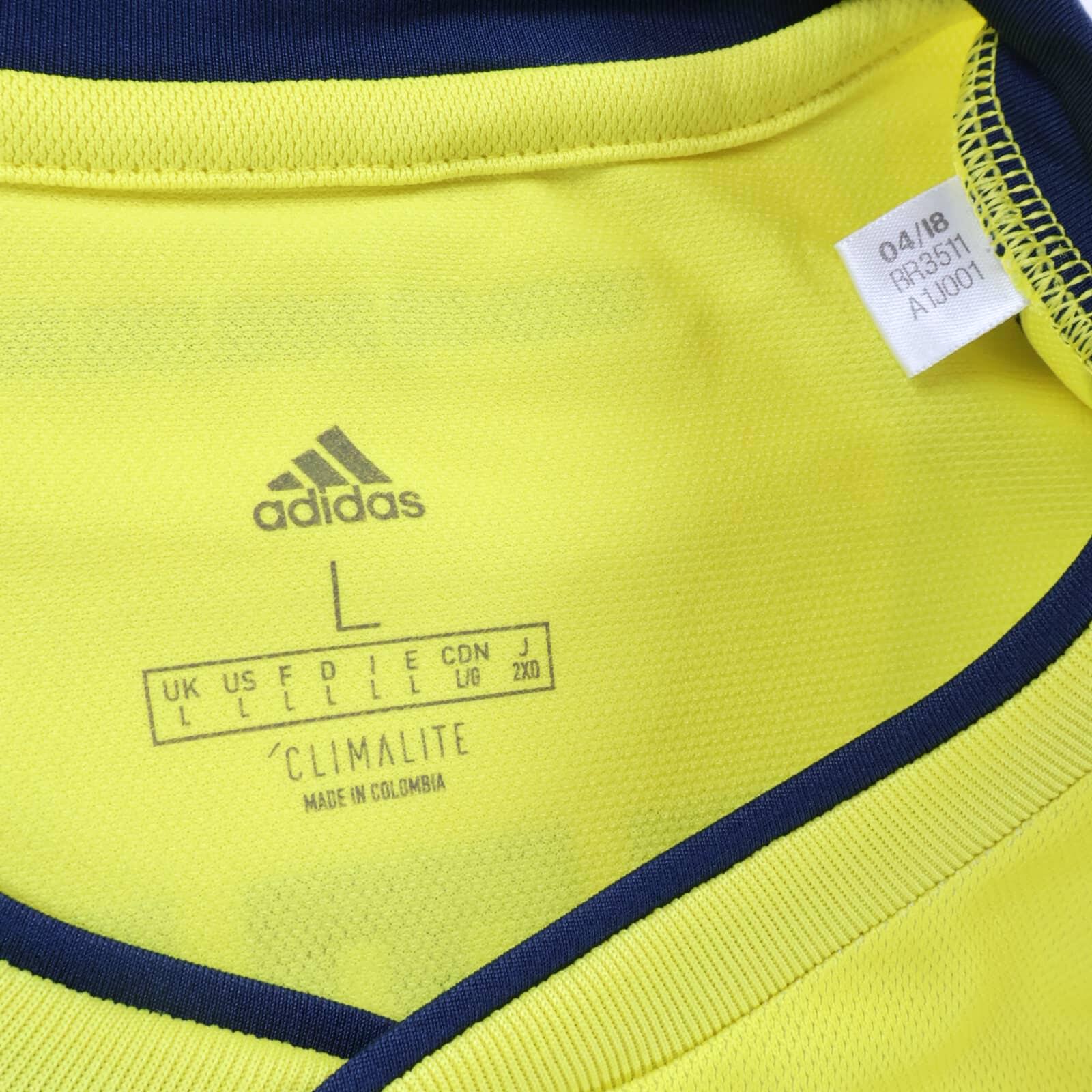 Colombia James #10 2018/19 Home Shirt - Long Sleeve - L