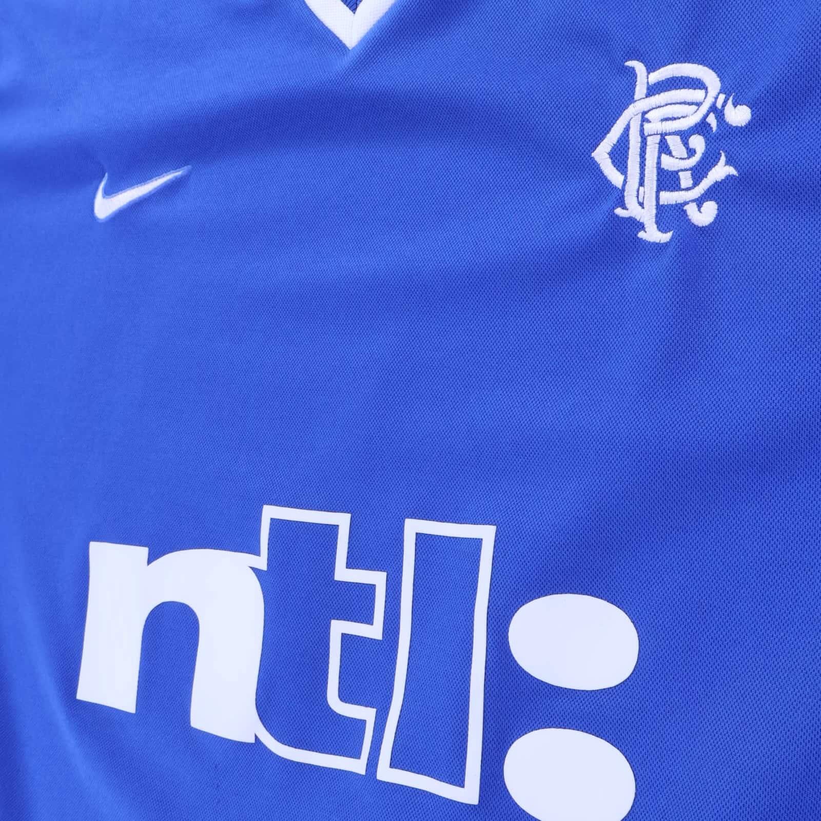 *MINT* Rangers Fc 1999/01 Home Shirt - XL