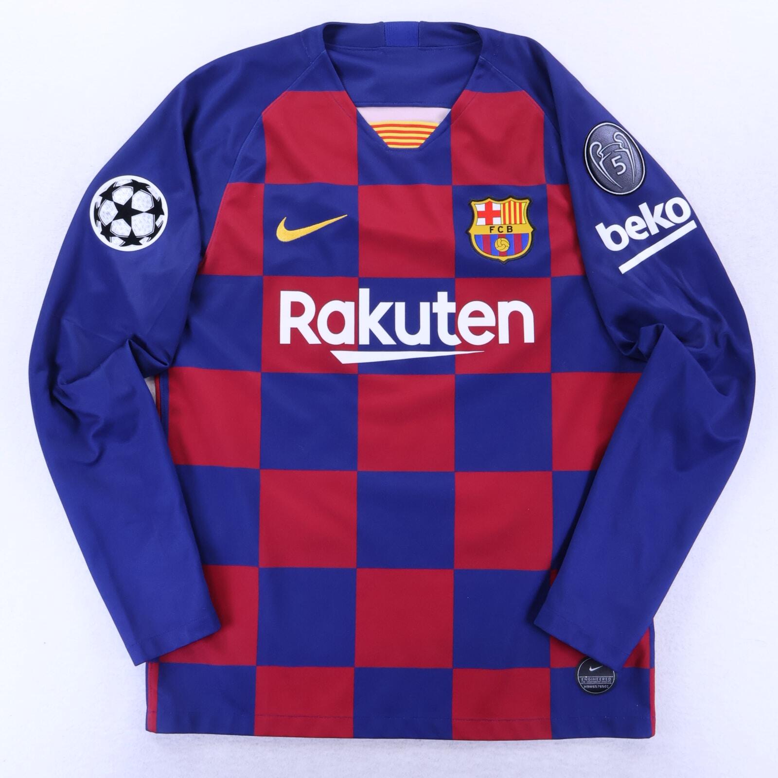 *MINT* Barcelona Messi #10 2019/20 Home Shirt - Long Sleeve - M
