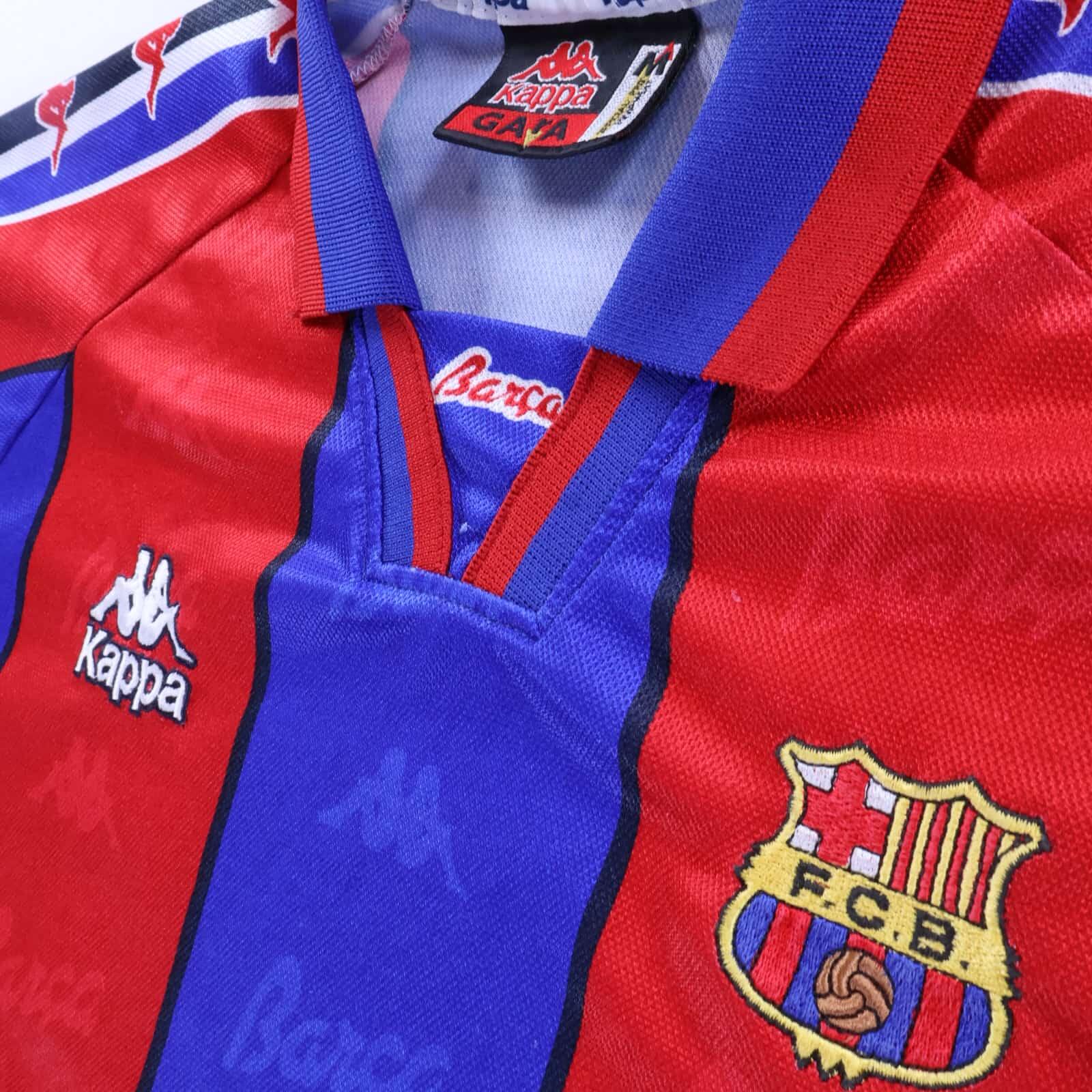 Barcelona Ronaldo #9 1995/97 Home Shirt - Long Sleeve - M