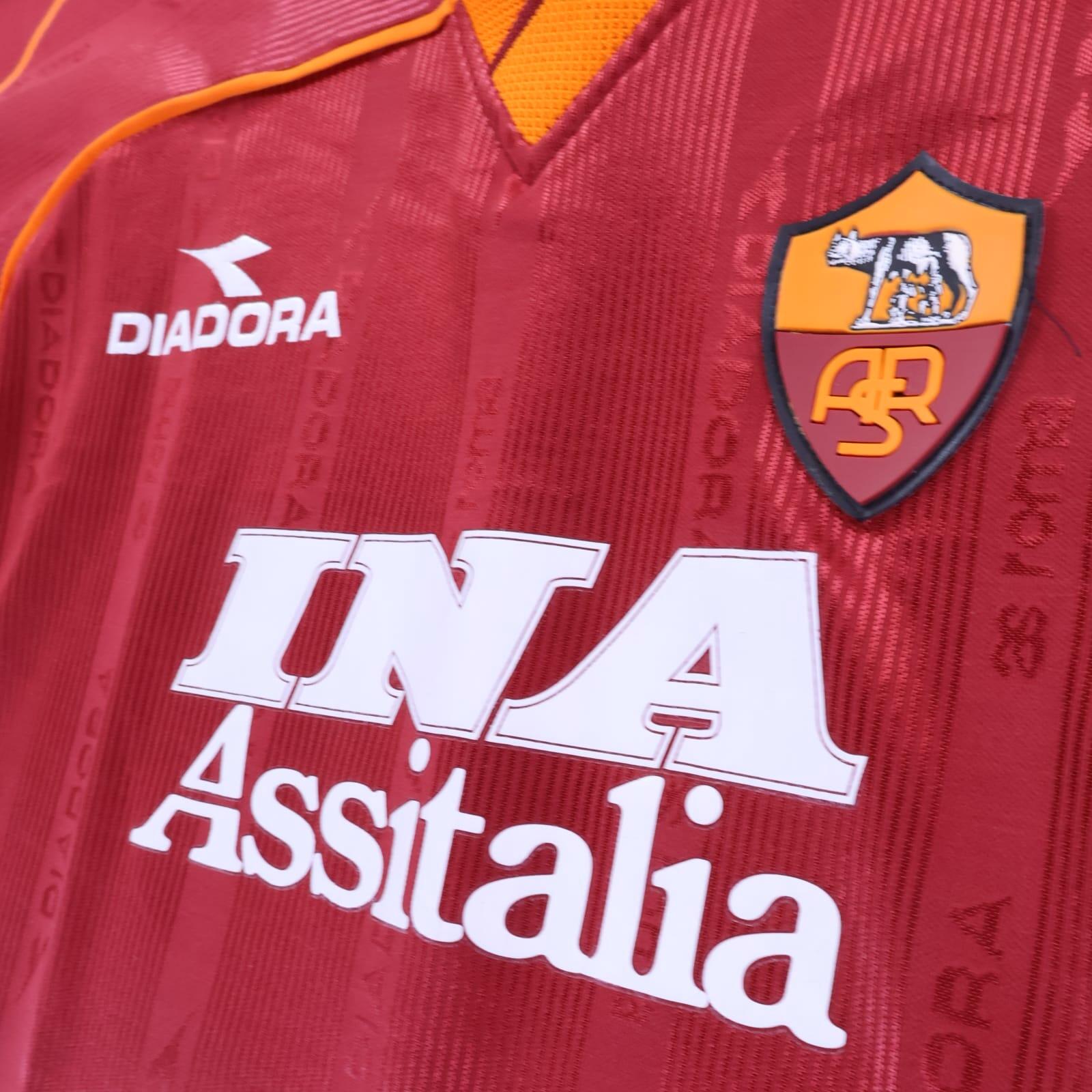 As Roma Totti #10 1998/99 Home Shirt - XL