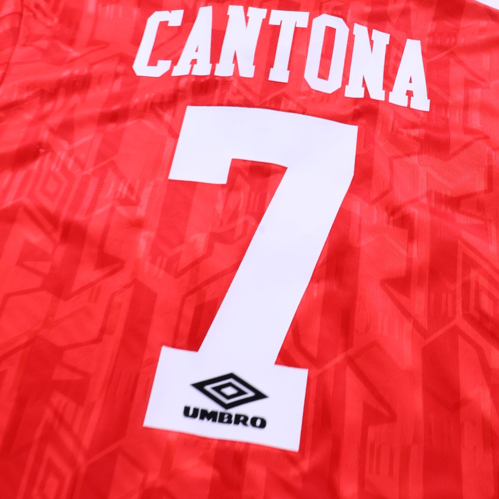 Manchester United Cantona #7 1992/94 Home Shirt - L