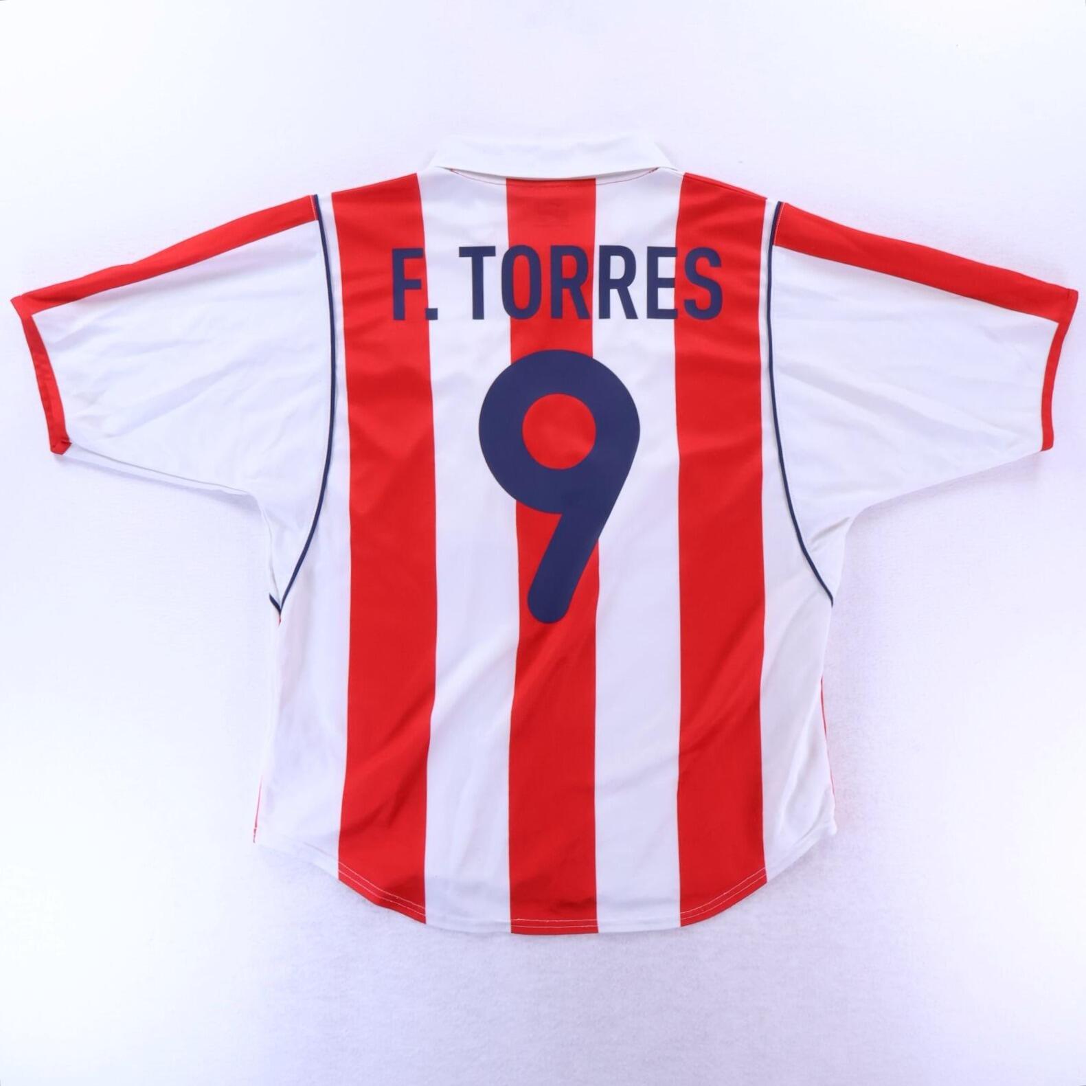 Atlético De Madrid F. Torres #9 2001/02 Home Shirt - M