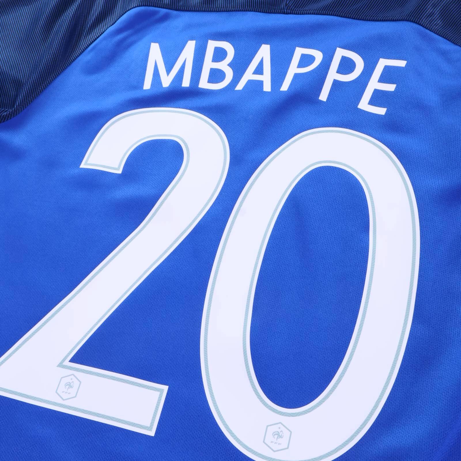 France Mbappé #20 2016/17 Home Shirt - S