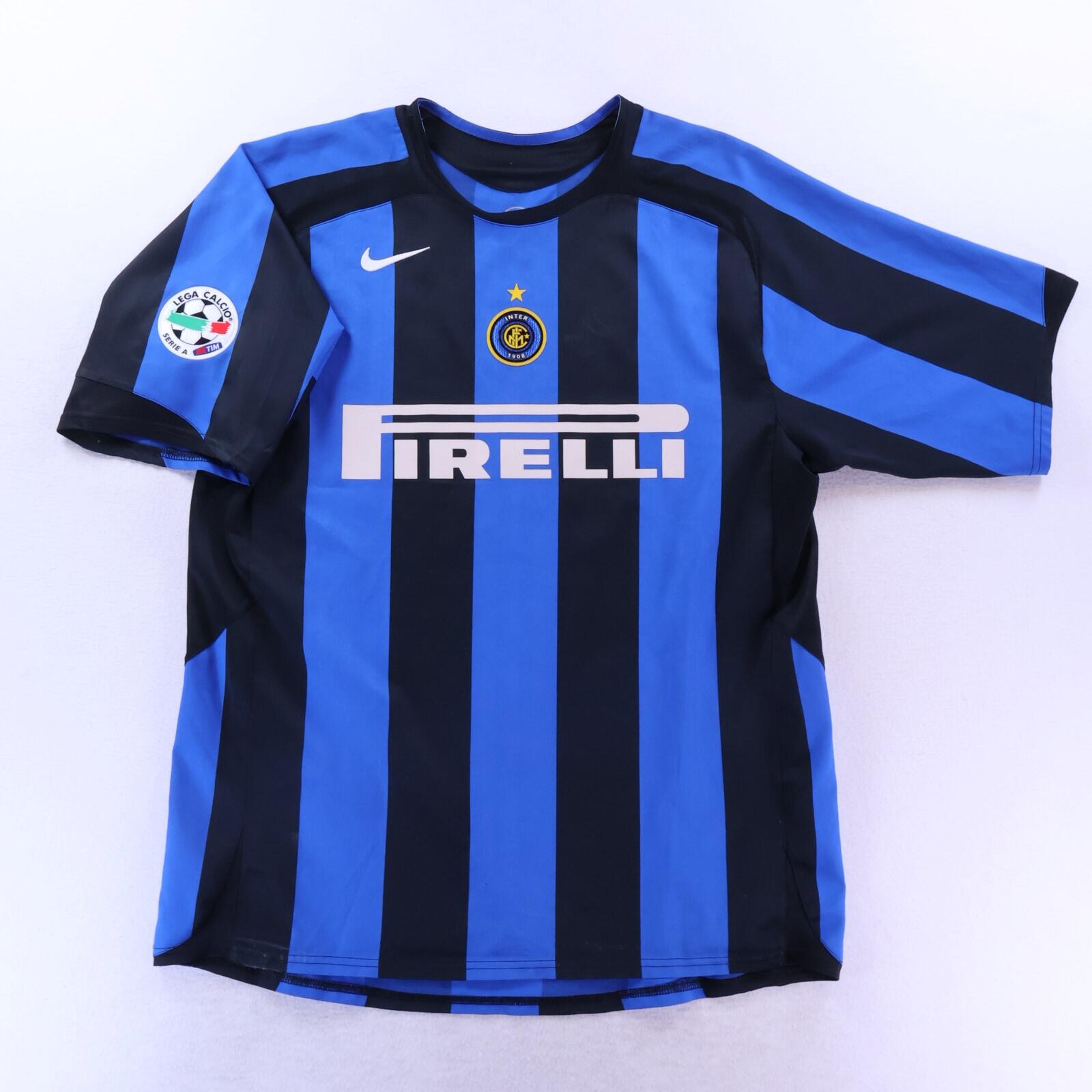 Inter Milan Adriano #10 2003/04 Home Shirt - L
