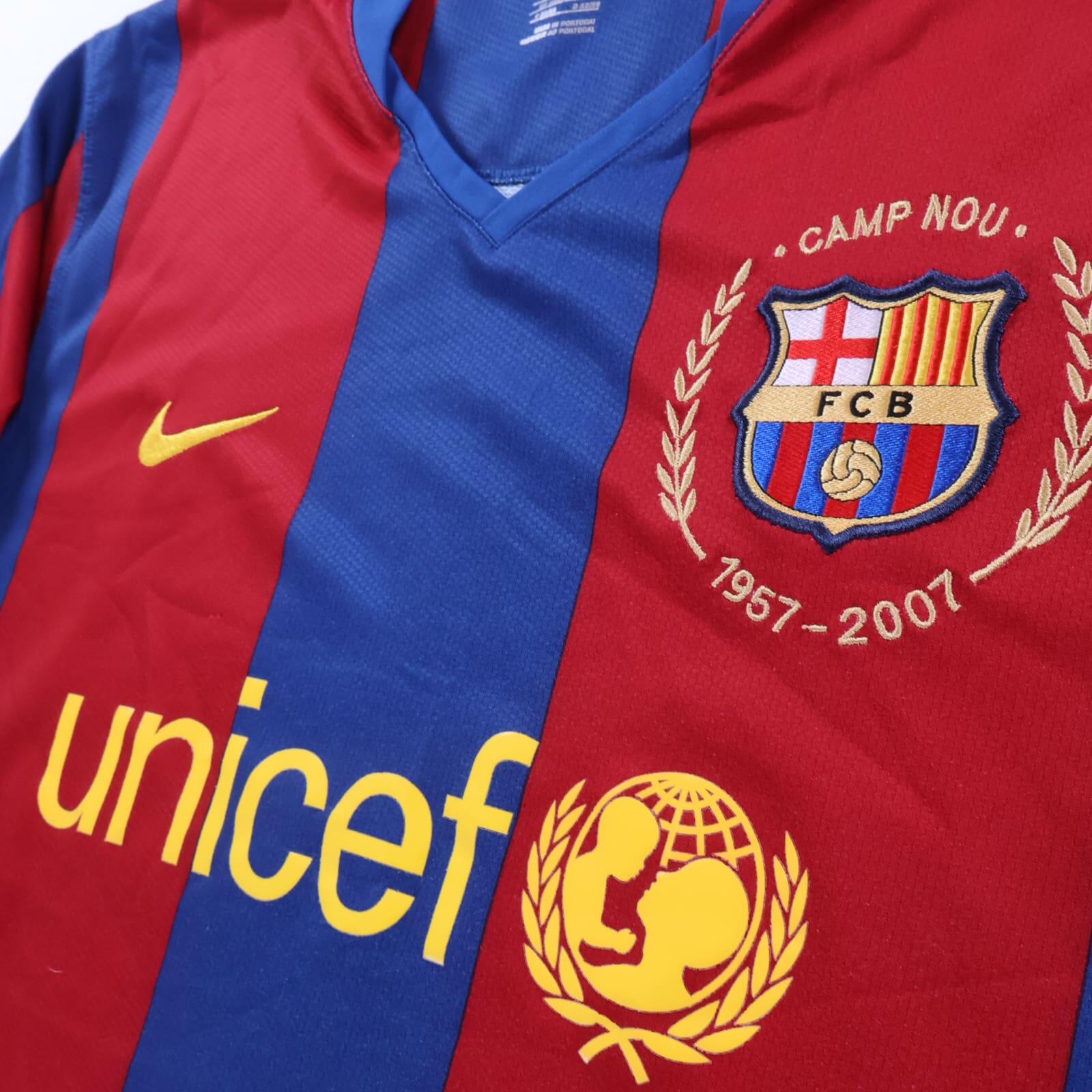 Barcelona Ronaldinho #10 2007/08 Home Shirt - L
