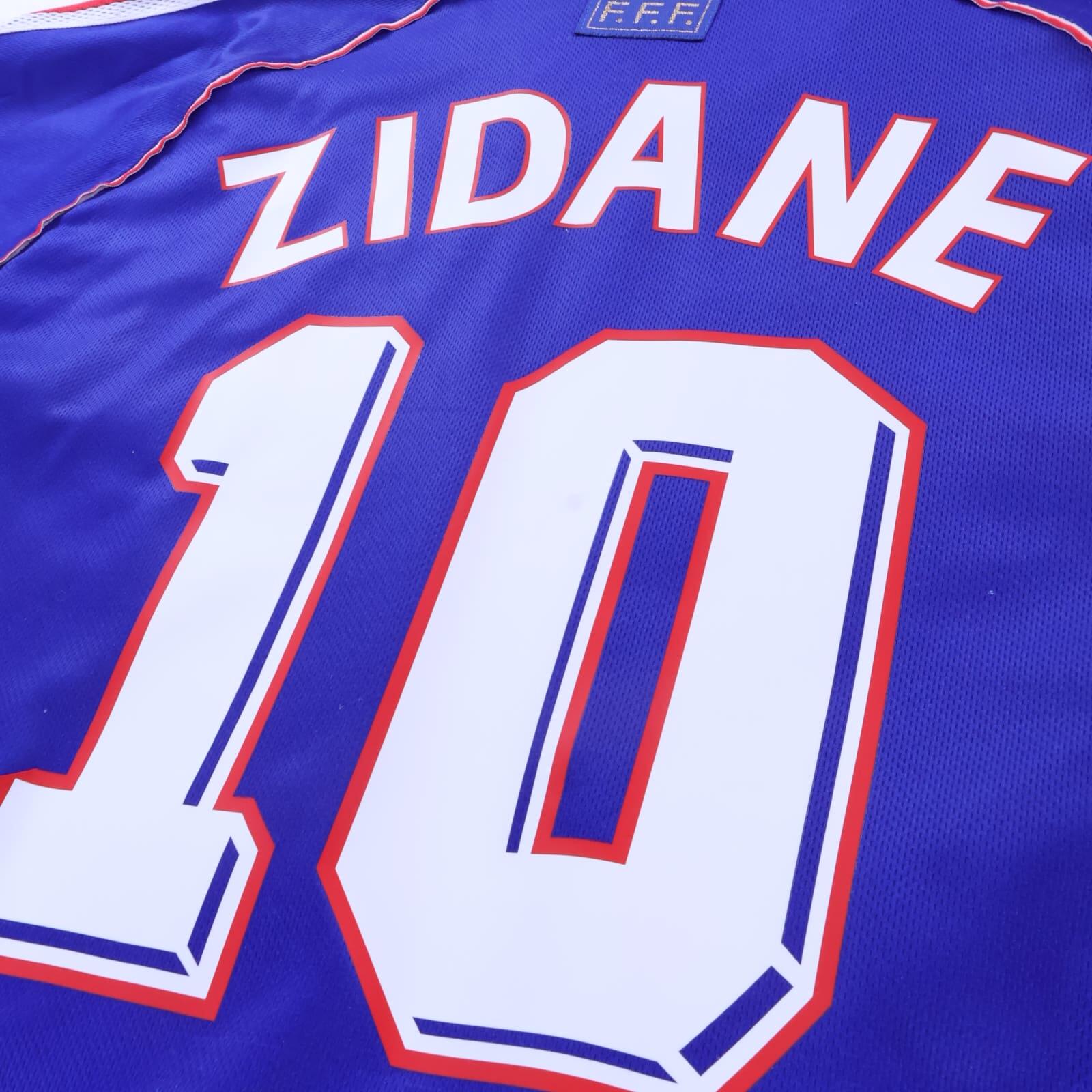 France Zidane #10 1998 Home Shirt - L