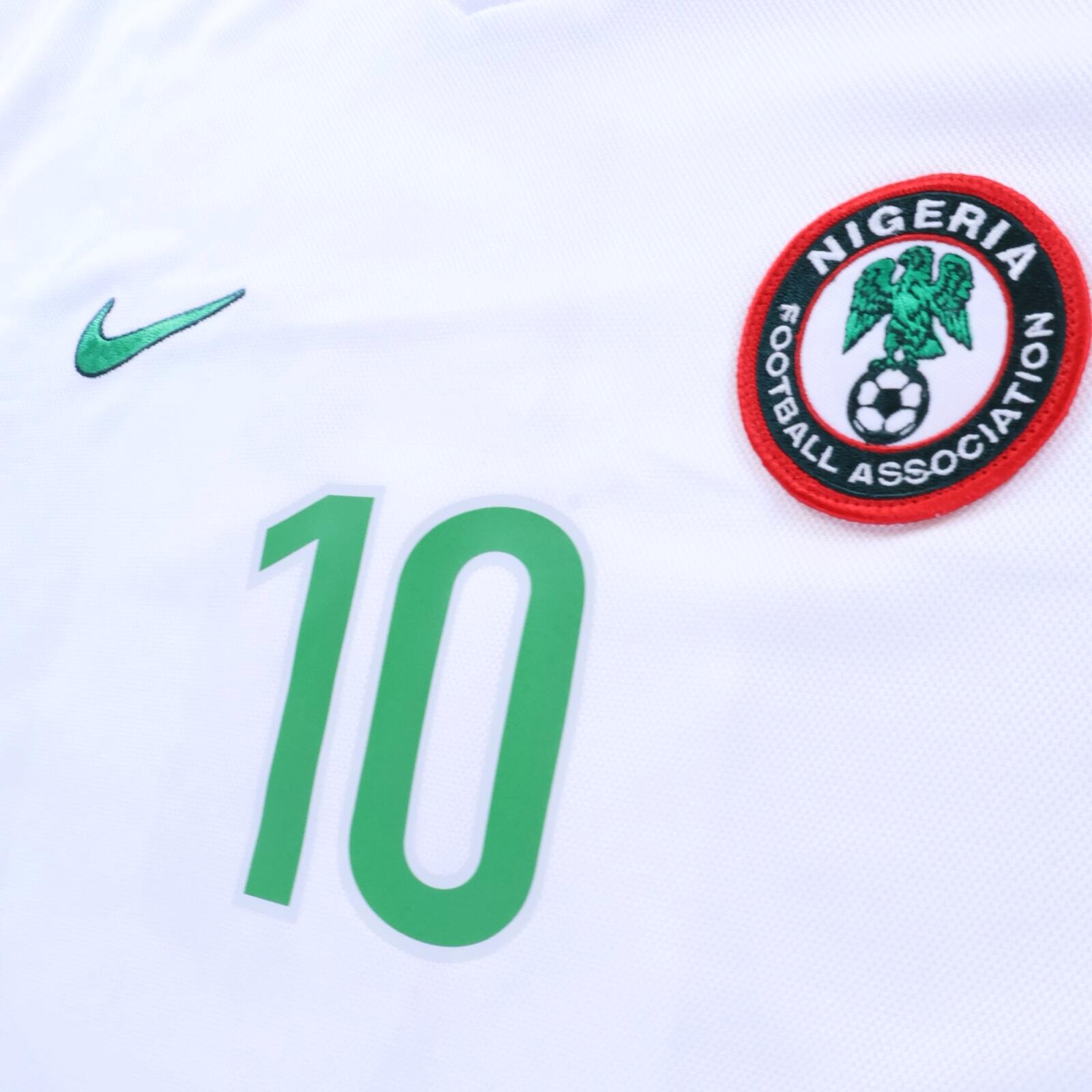 Nigeria Okocha #10 1998 Away Shirt - Long Sleeve - XL