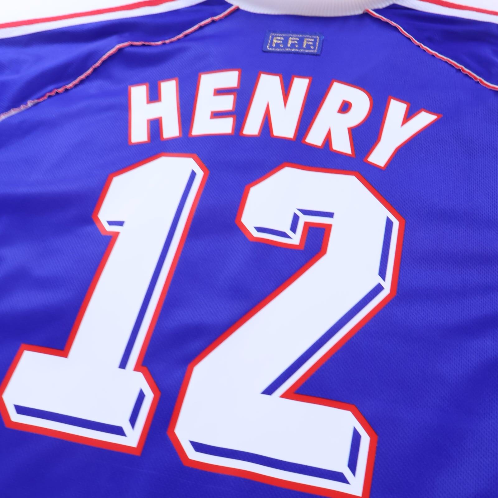 France Henry #12 1998/00 Home Shirt - XL