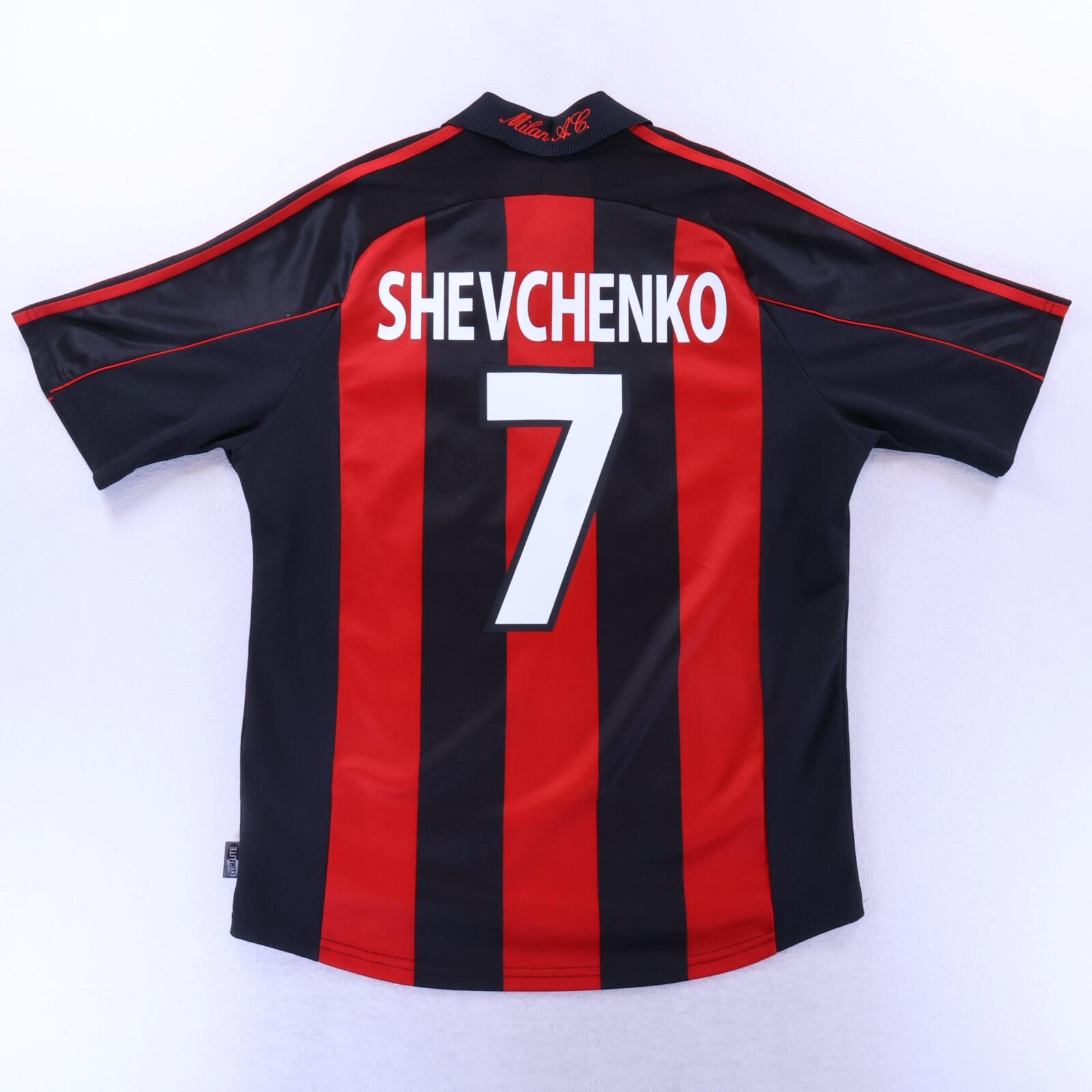 Ac Milan Shevchenko #7 2000/02 Home Shirt - L