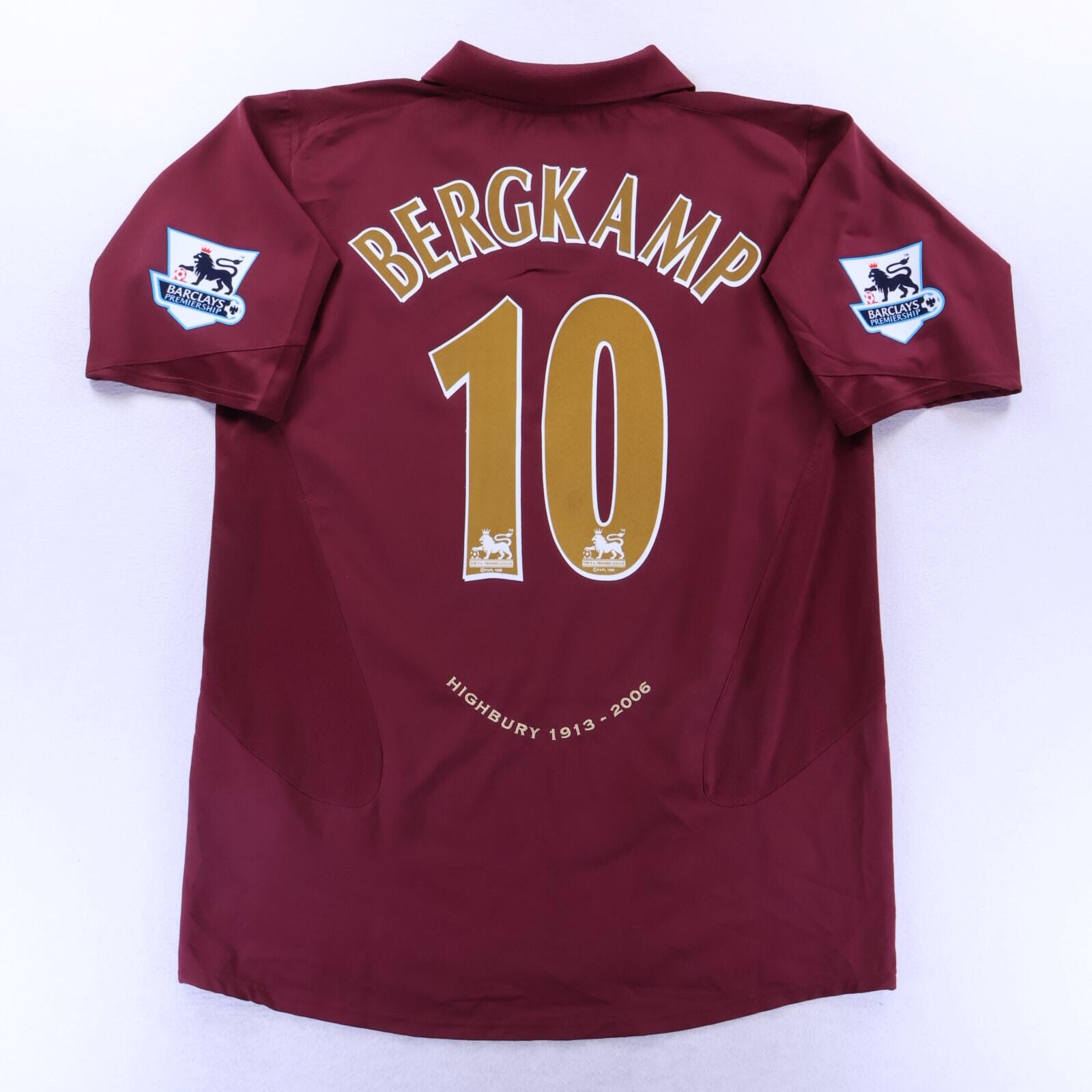 *MINT* Arsenal Bergkamp #10 2005/06 Home Shirt - XL