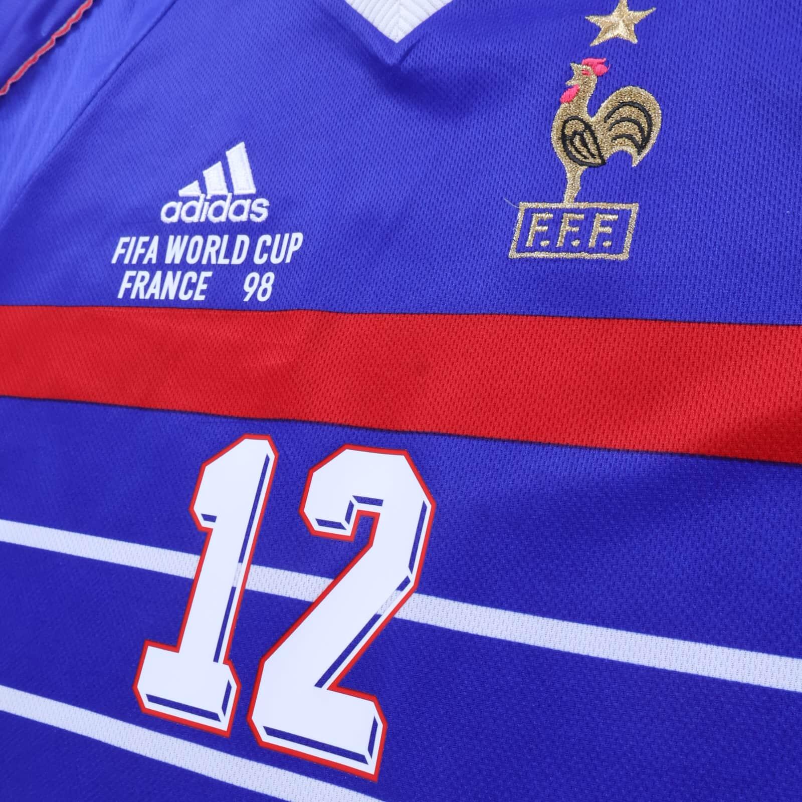 *MINT* France Henry #12 1998/00 Home Shirt - XL