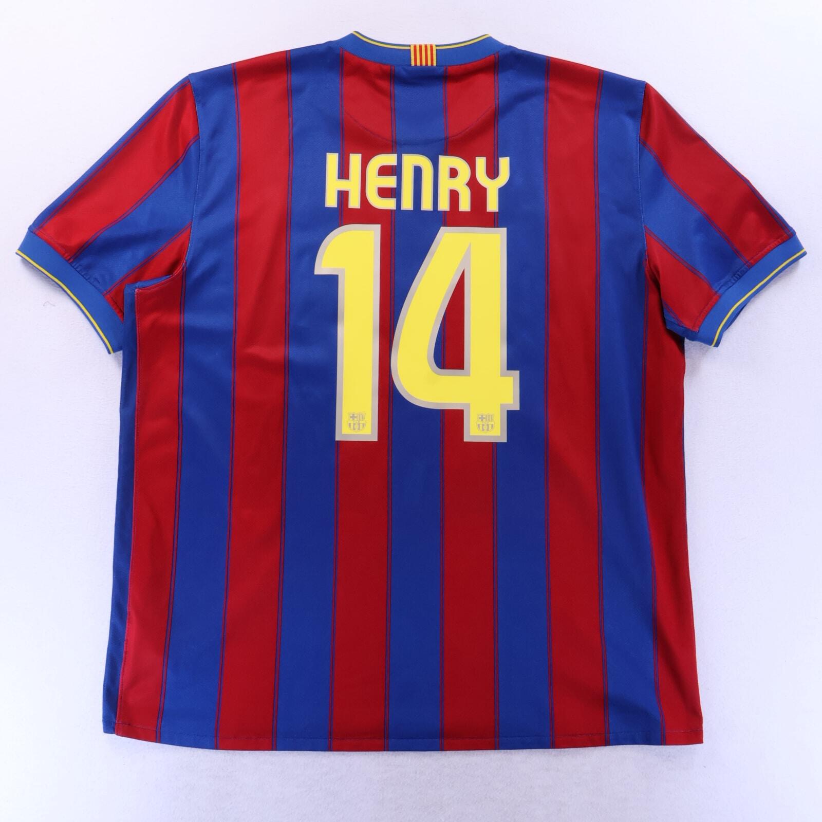 *MINT* Barcelona Henry #14 2009/10 Home Shirt - 2XL