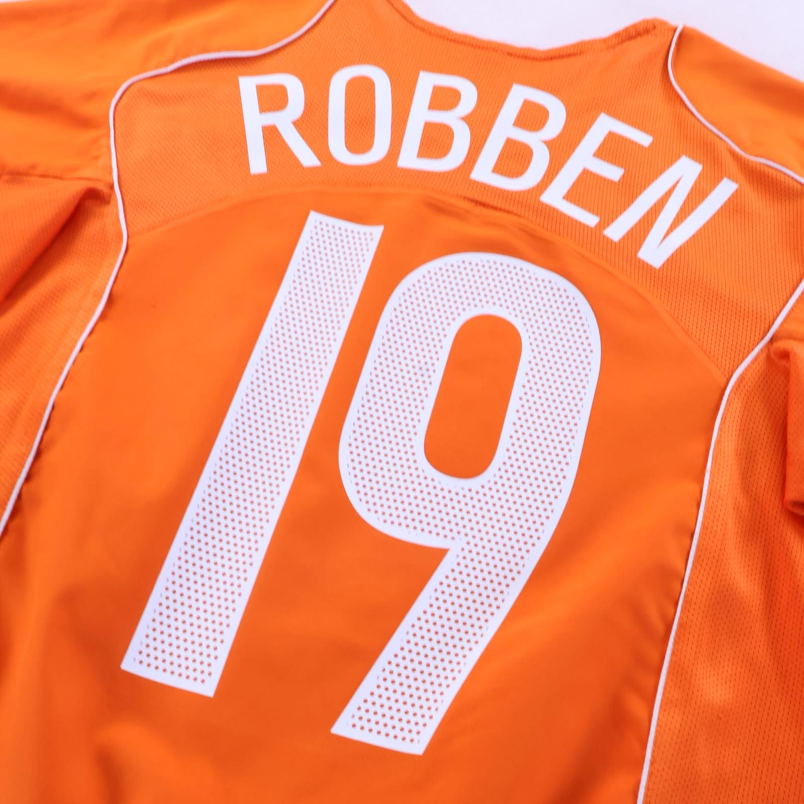 Netherlands Robben #19 2004/06 Home Shirt - M