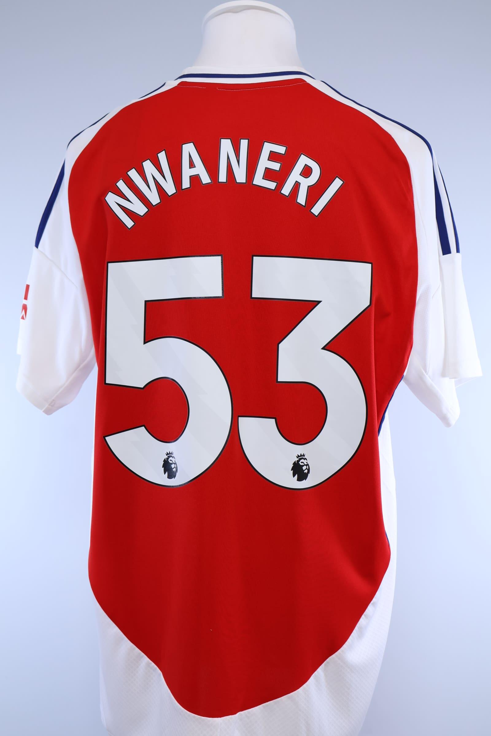 Arsenal 2024/25 Nwaneri #53 Home Shirt - XLAuthentic Original Football Shirt
