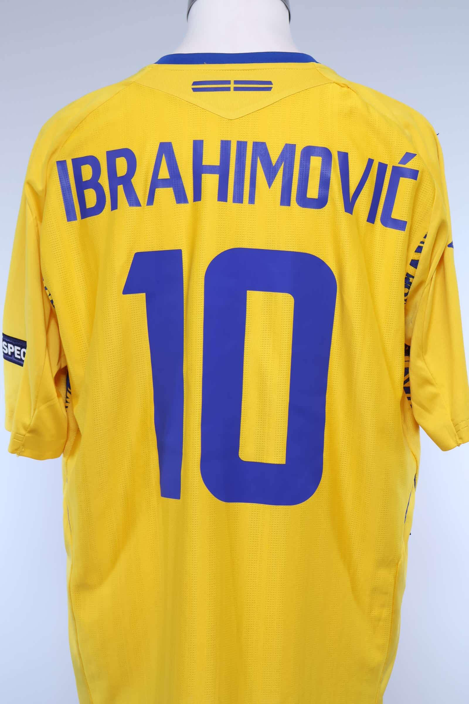 Sweden 2007/08 Ibrahimović #10 Home Shirt - XL Authenic Original Football Shirt