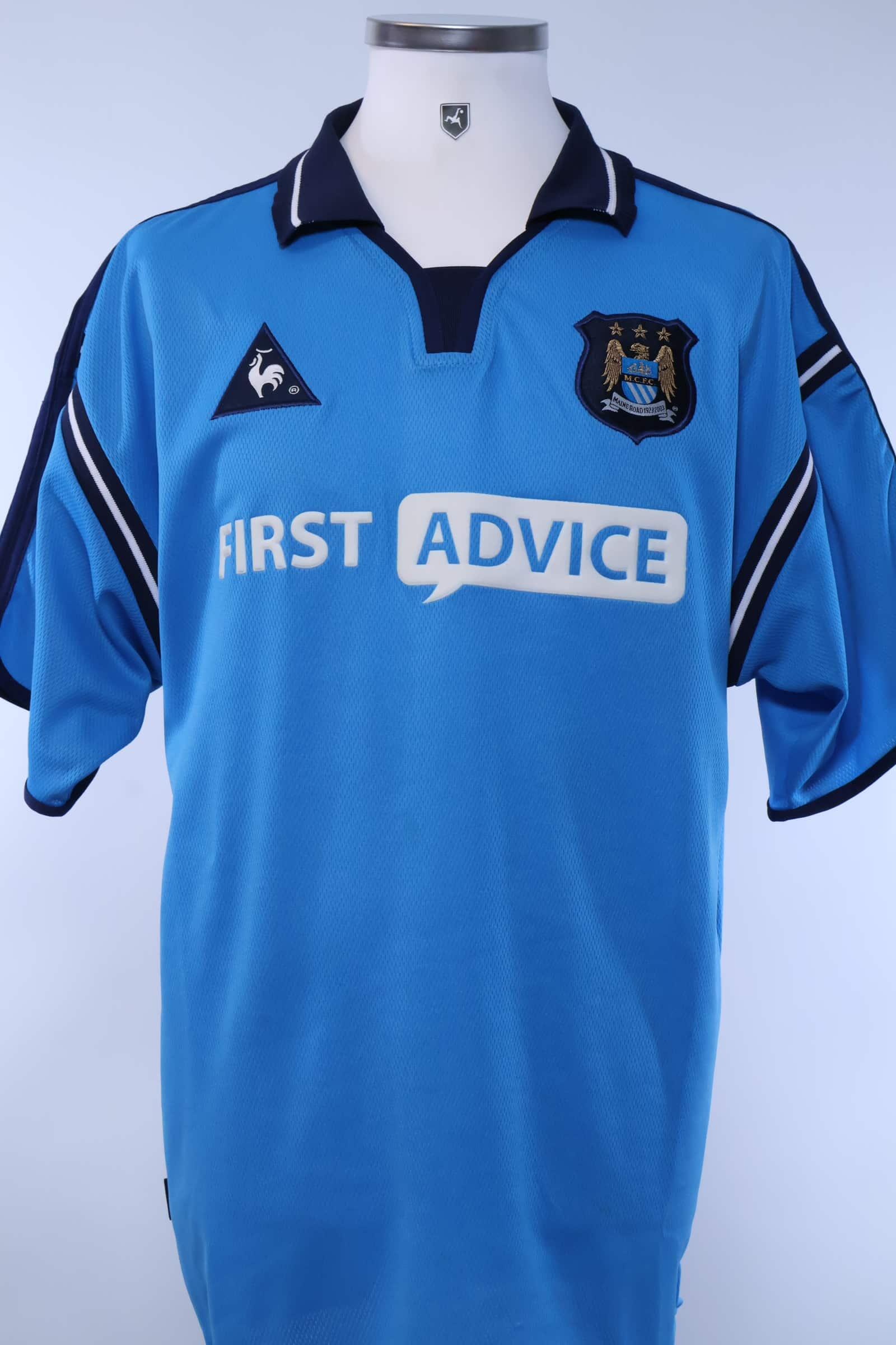 Manchester City 2002/03 Home Shirt - XLAuthentic Original Football Shirt