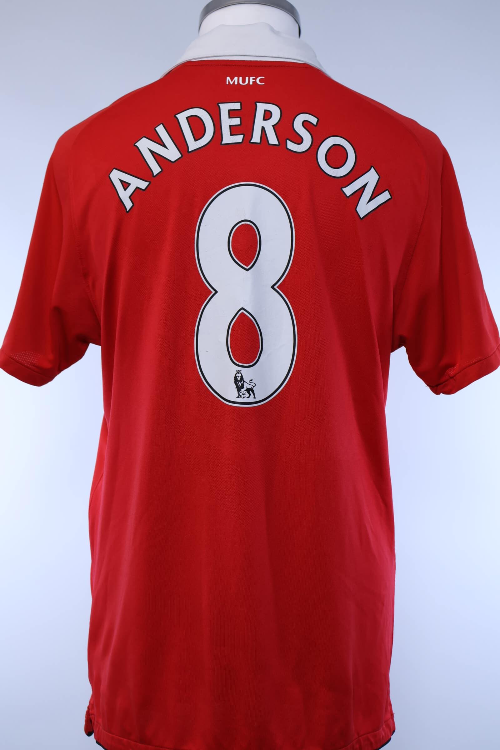 Manchester United 2010/11 Anderson #8 Home Shirt - MAuthentic Original Football Shirt