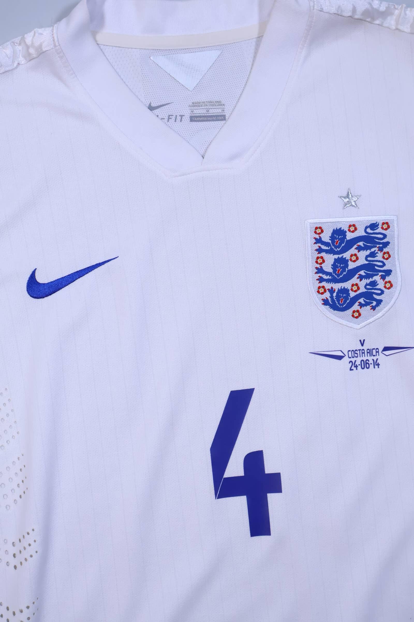 England 2014/15 Gerrard #4 Home Shirt - Player Issue - M Authenic Original Football Shirt