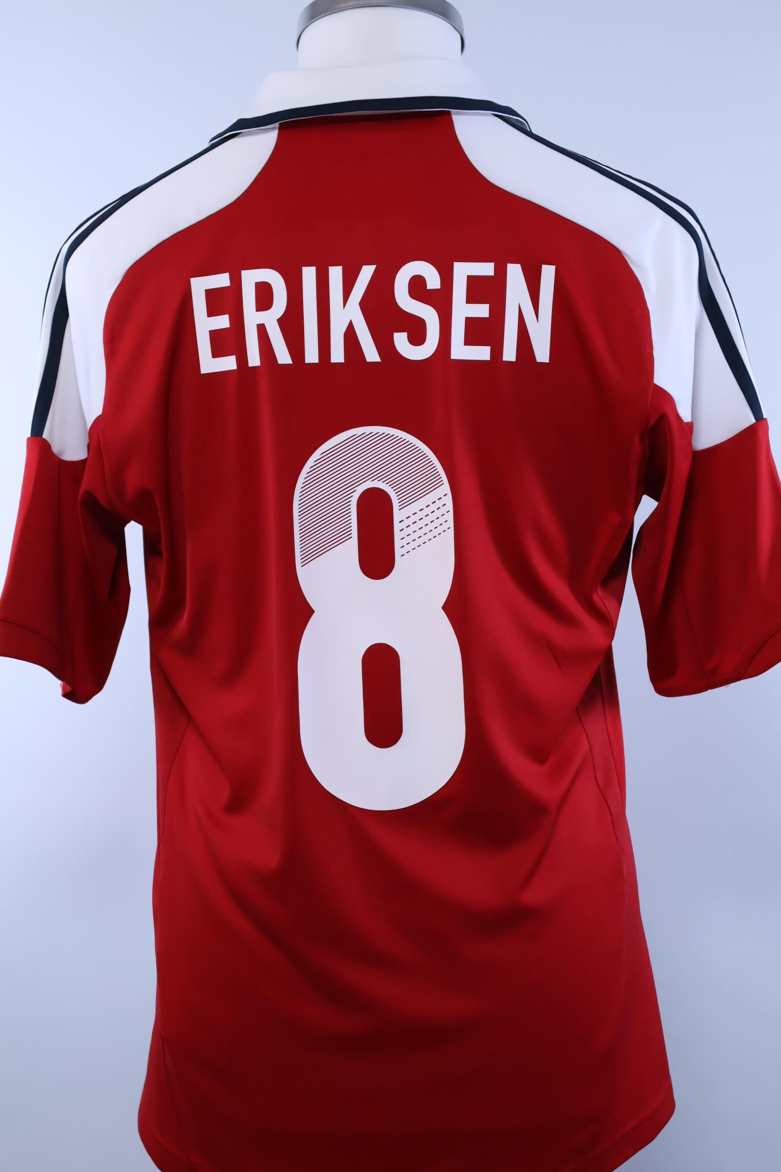 Denmark 2012/13 Eriksen #8 Home Shirt - MAuthentic Original Football Shirt