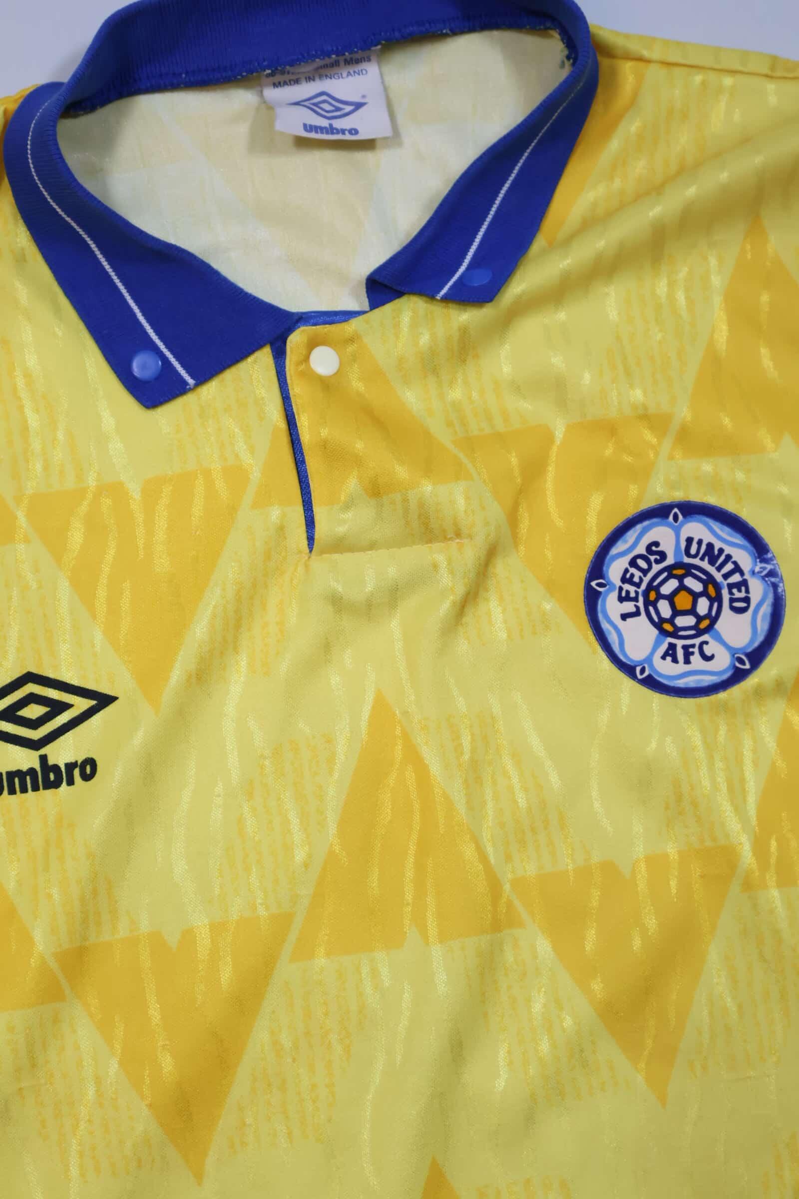 Leeds United 1989/90 Away Shirt - S Authenic Original Football Shirt