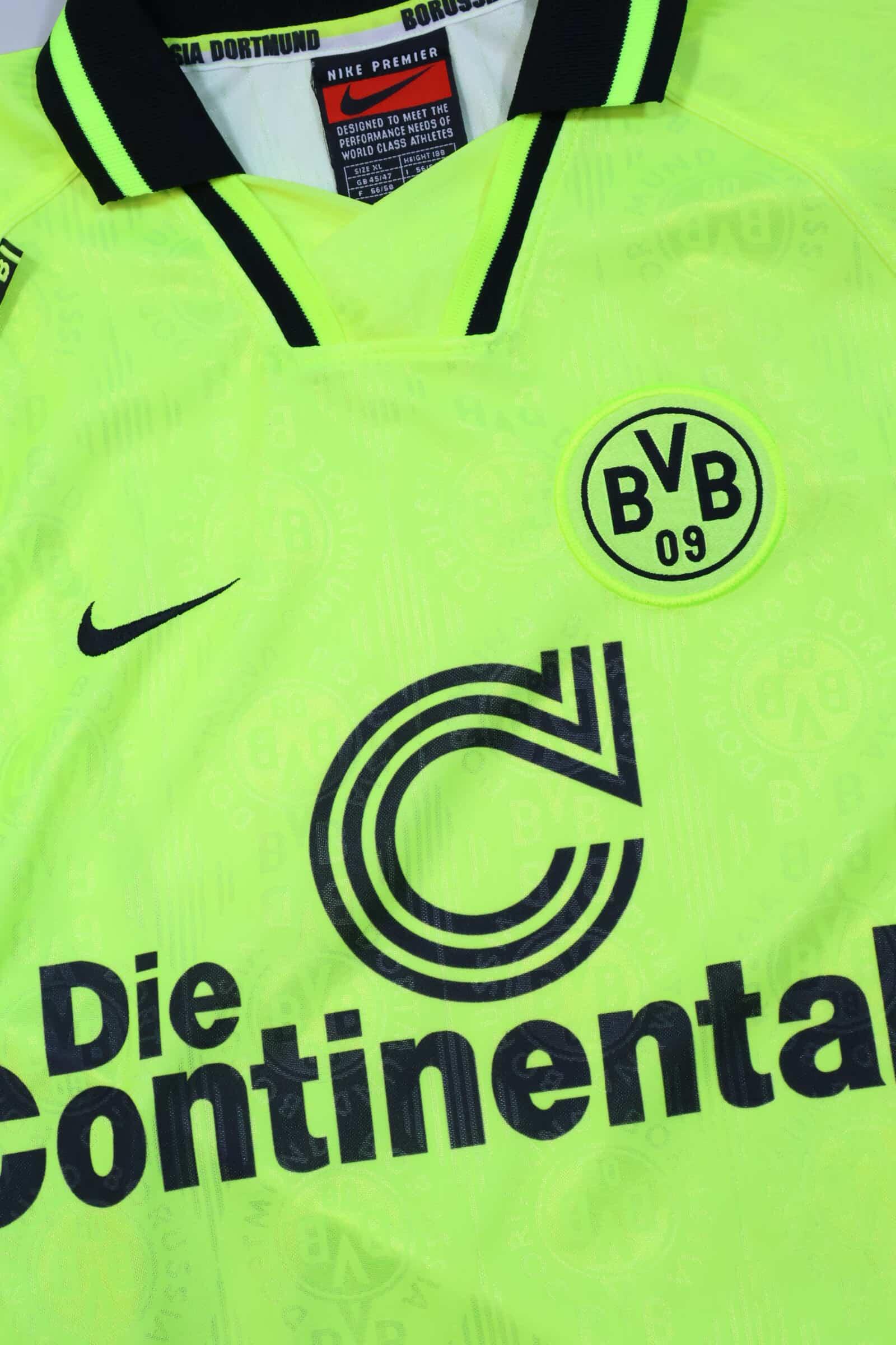 Borussia Dortmund 1996/97 Home Shirt - XL Authenic Original Football Shirt