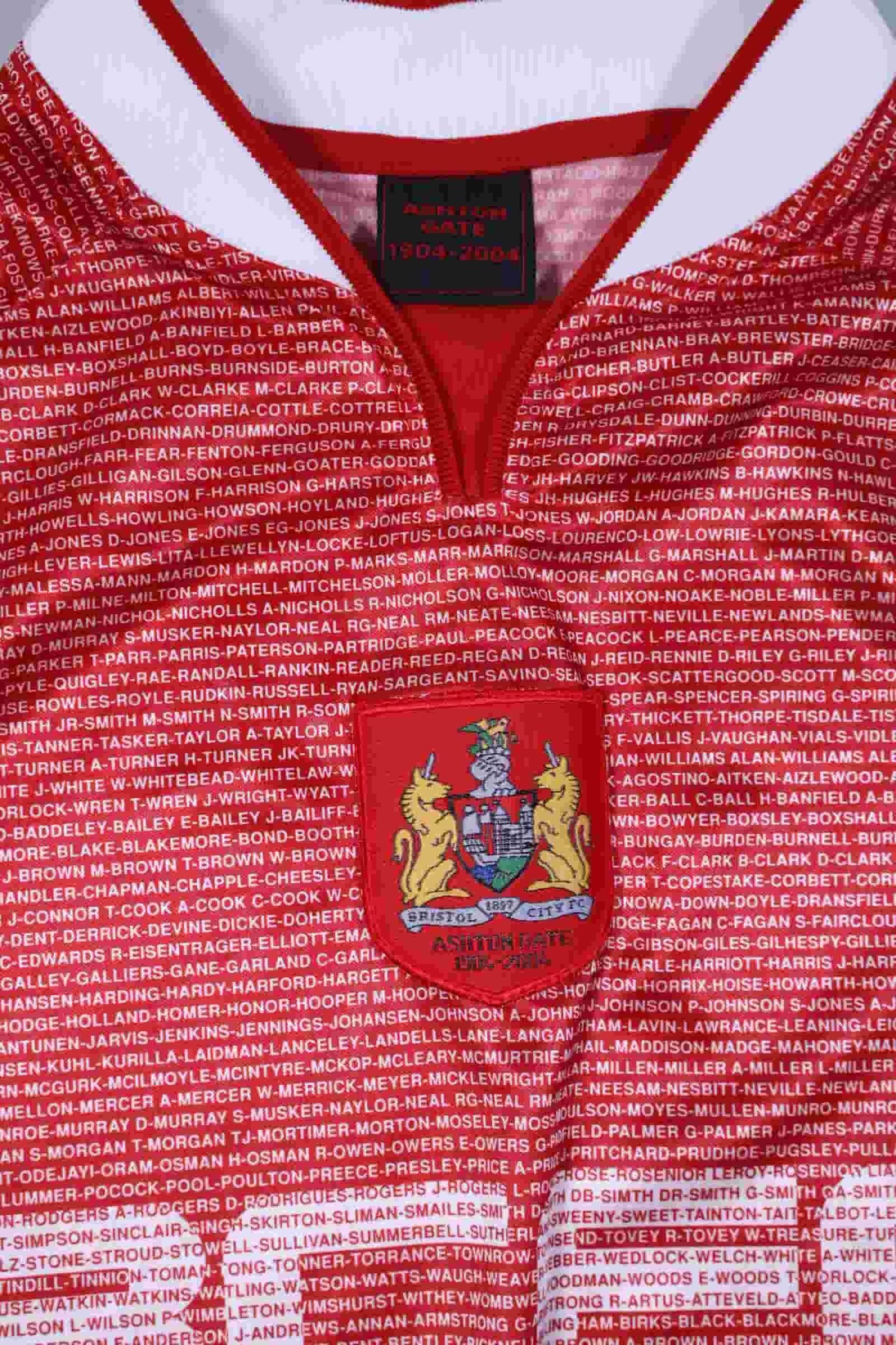 Bristol City F.C 2004/ Home Shirt - 100Yrs At Ashton Gate - L Authenic Original Football Shirt