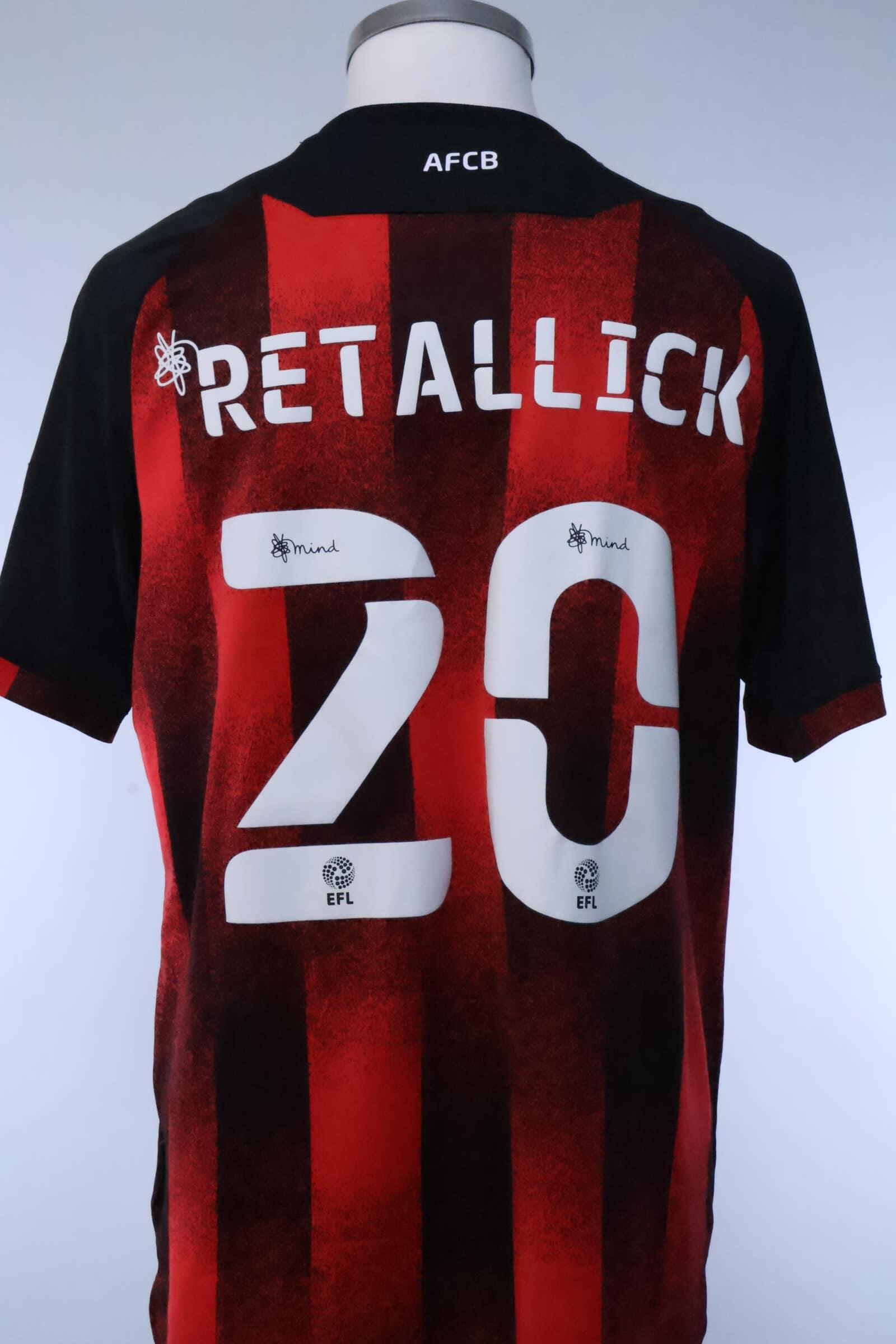 Afc Bournemouth 2020/21 Retallick #20 Home Shirt - LAuthentic Original Football Shirt