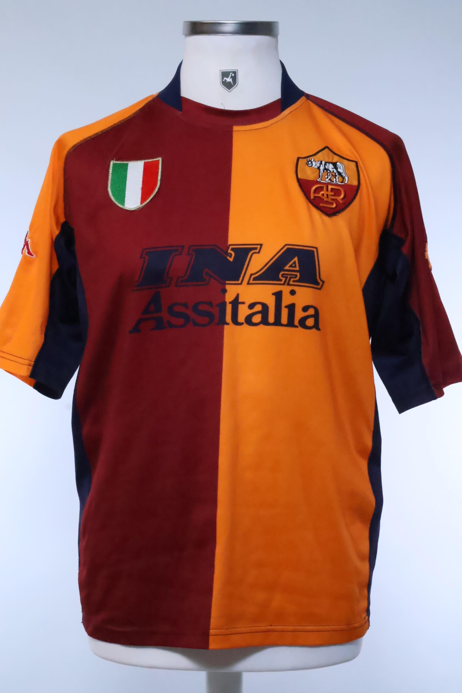 As Roma 2001/02 Home Shirt - SAuthentic Original Football Shirt