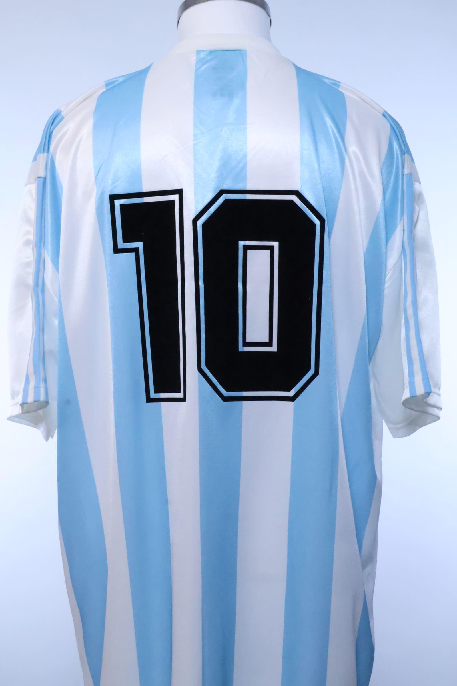 Argentina 1990/91 Maradona #10 Home Shirt - XL- BACK