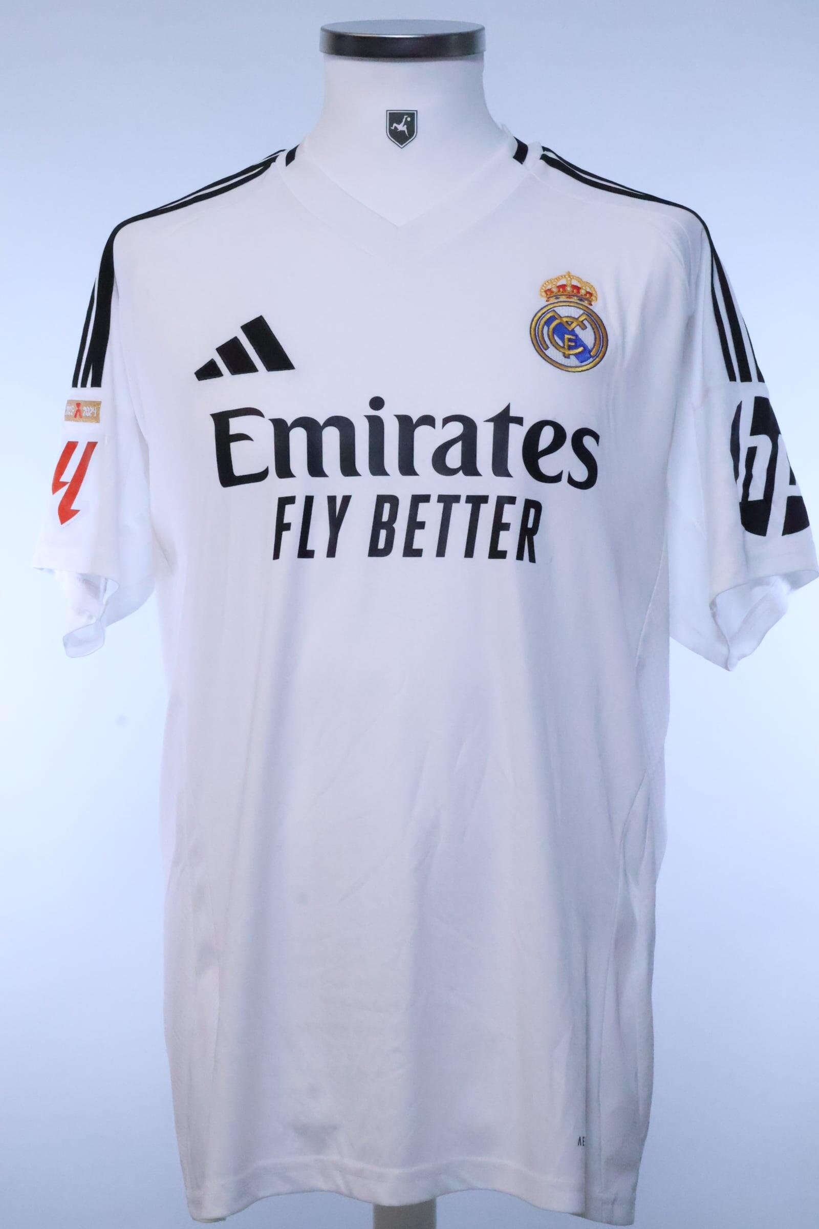 Real Madrid 2024/25 Mbappé #9 Home Shirt - L- BACK