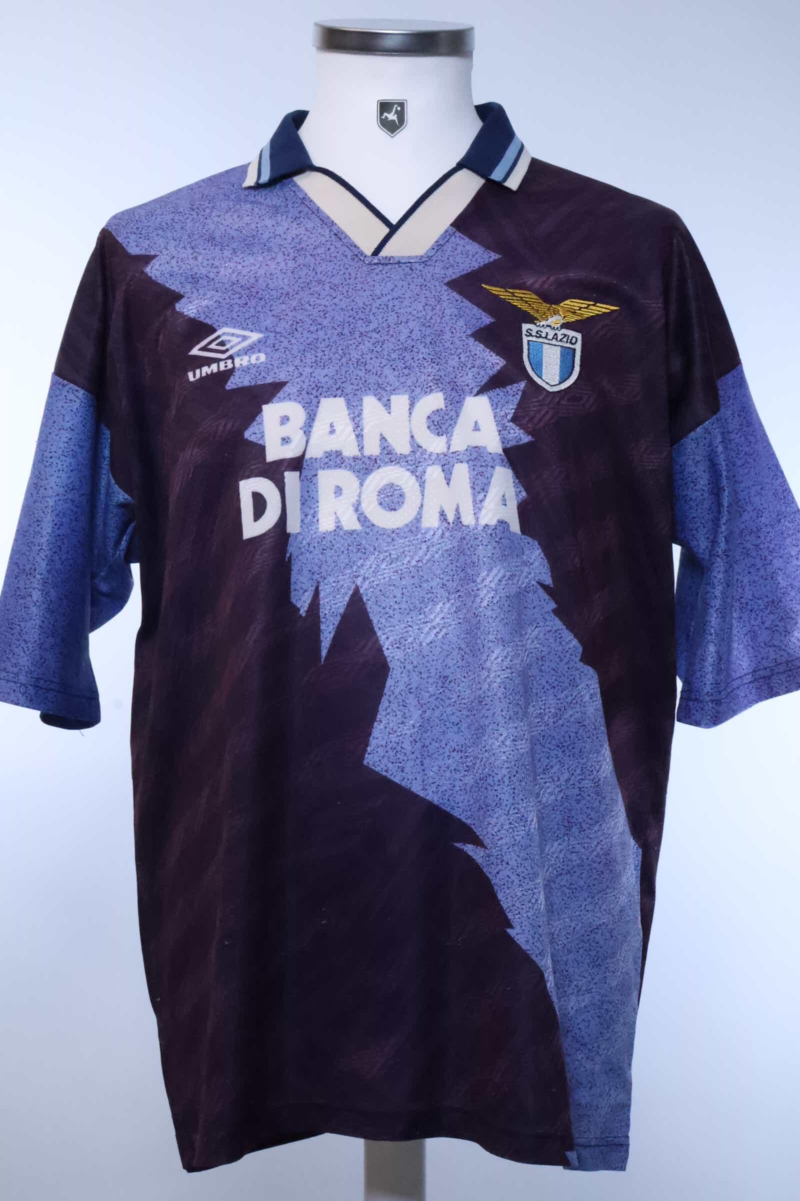 S.S Lazio 1994/95 Chamot #6 Away Shirt - L- BACK
