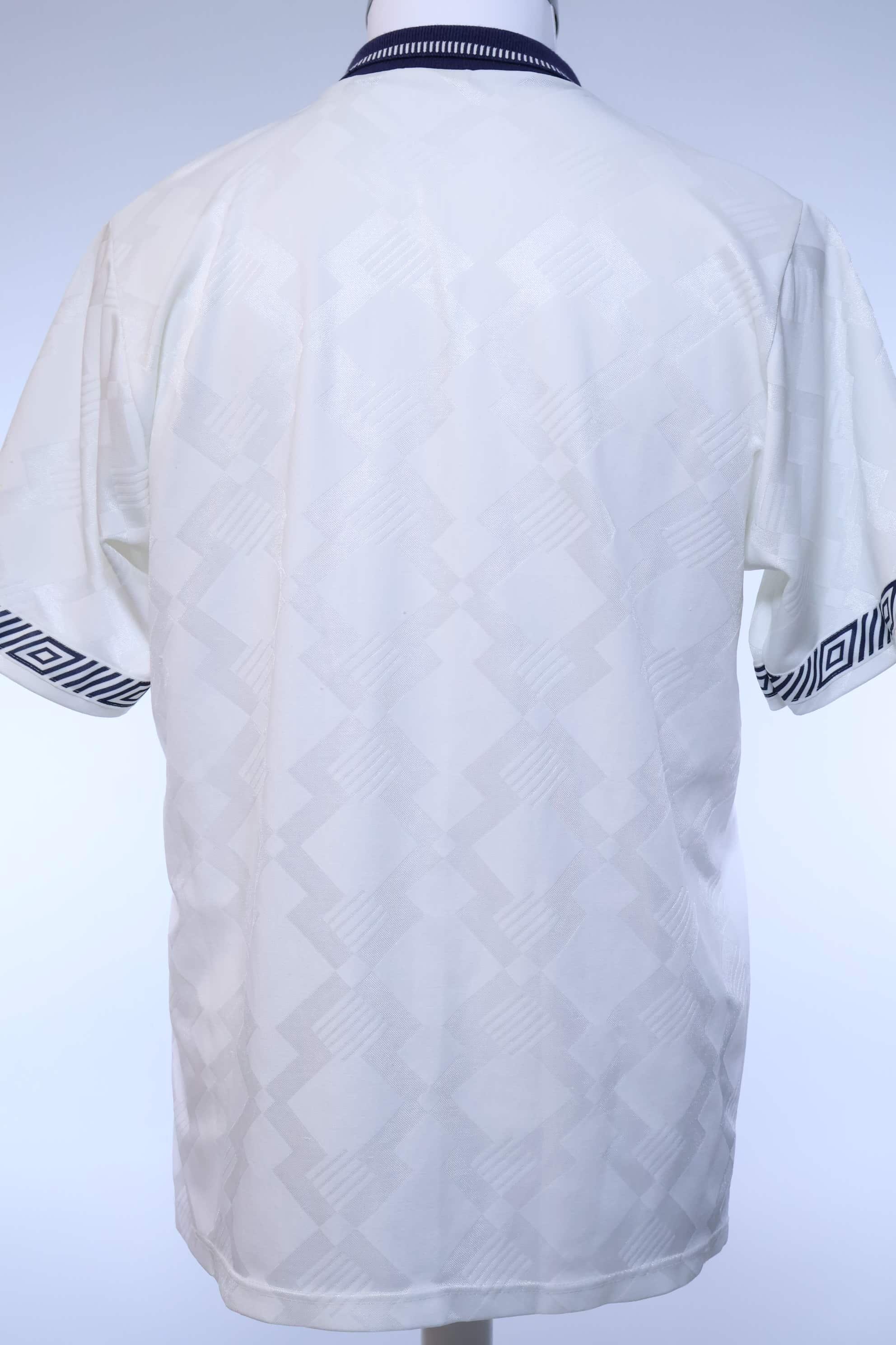 England 1990/92 Home Shirt - L- BACK