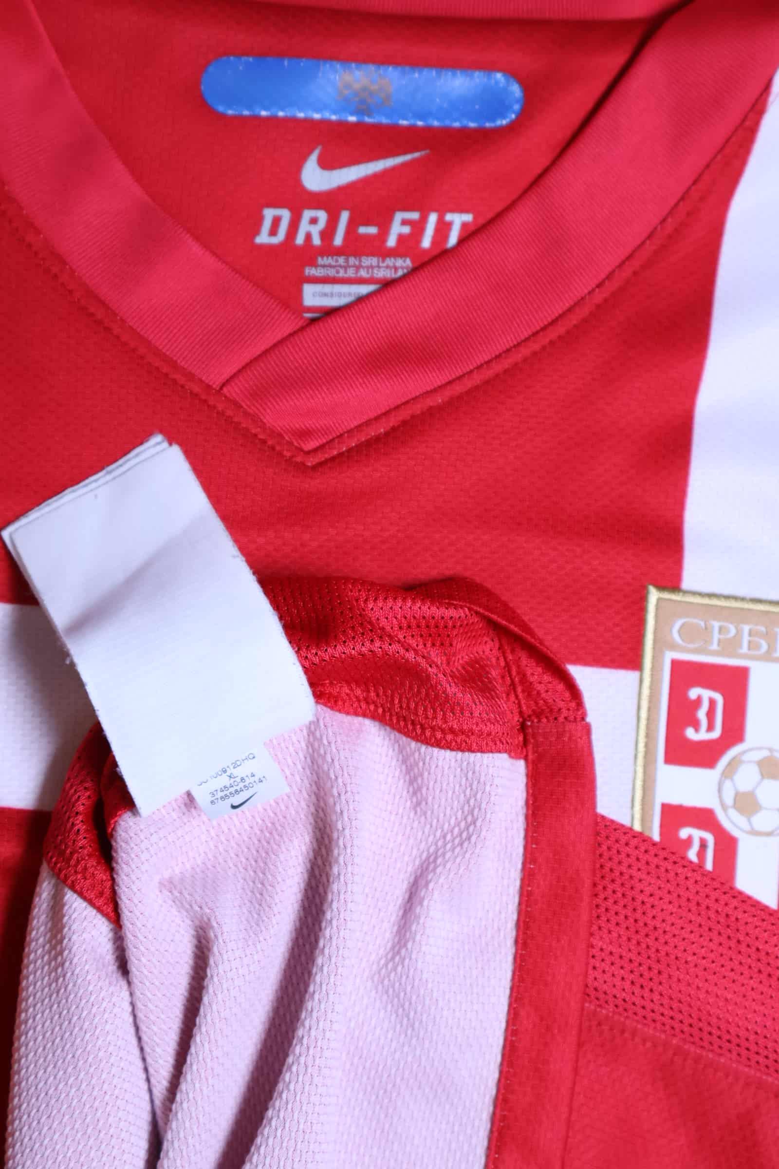 Serbia Vidic #5 2010/11 Home Shirt - XL- TAGS