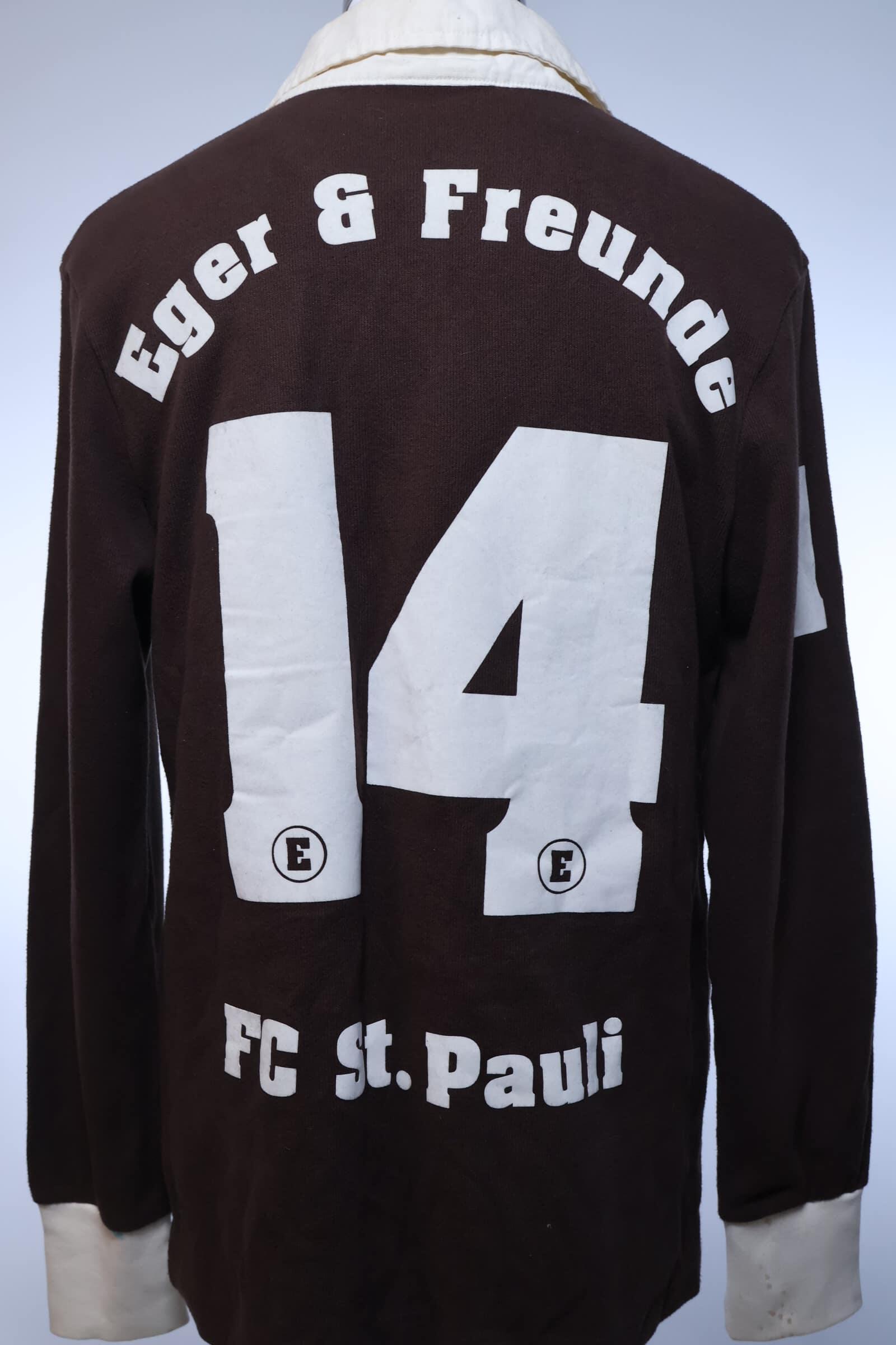 St.Pauli #14 2009/10 Home Shirt - Long Sleeve - M- BACK