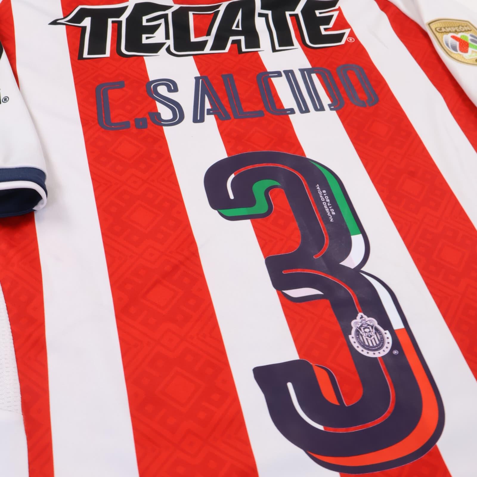 Club Deportivo Guadalajara C.Salcido #3 2017/18 Home Shirt - L