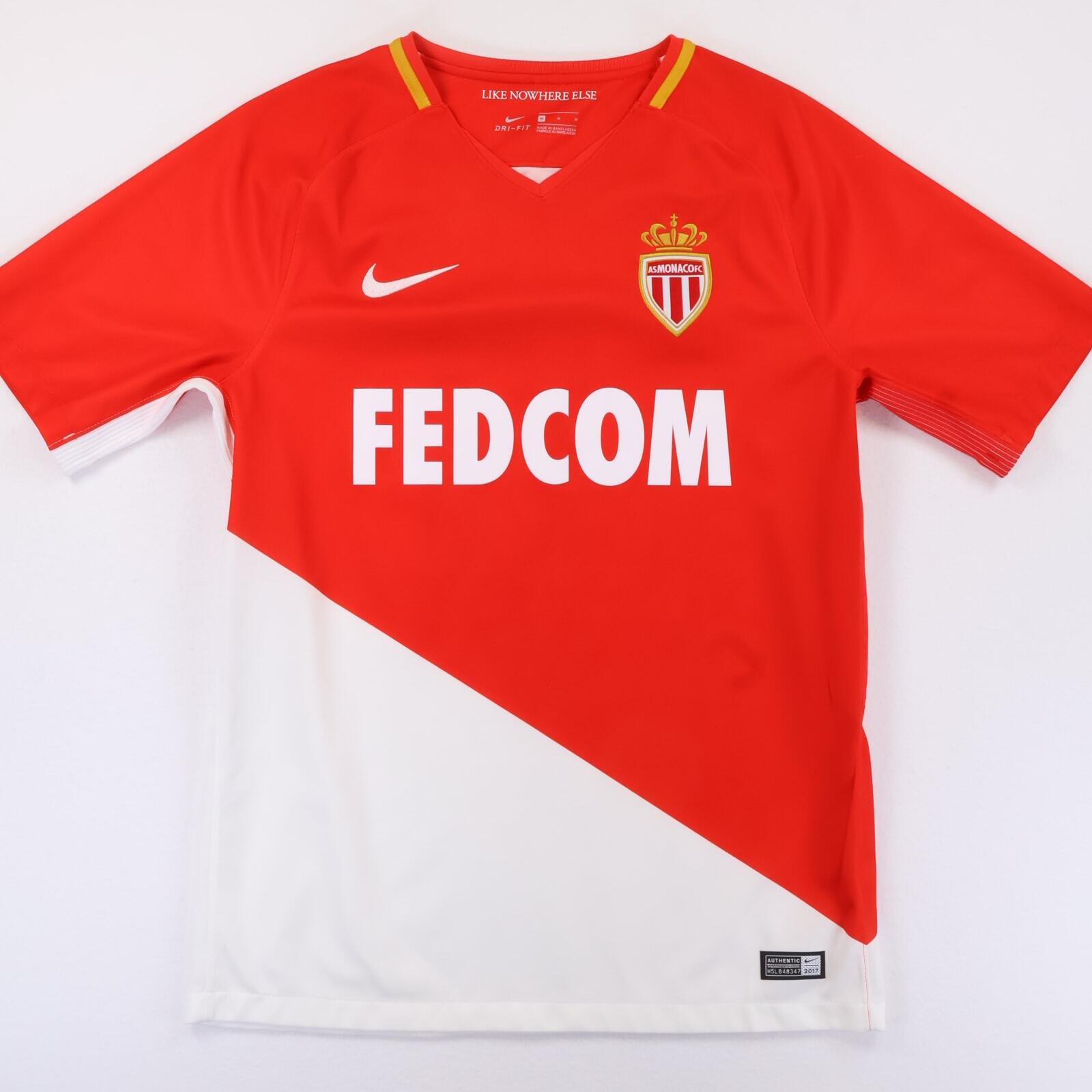 As Monaco 2017/18 Home Shirt - M- BACK