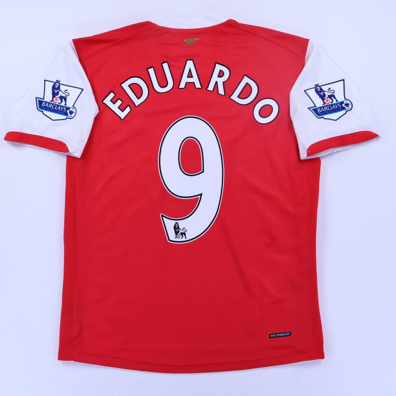 Arsenal Eduardo #9 2008/10 Home Shirt - M- FRONT