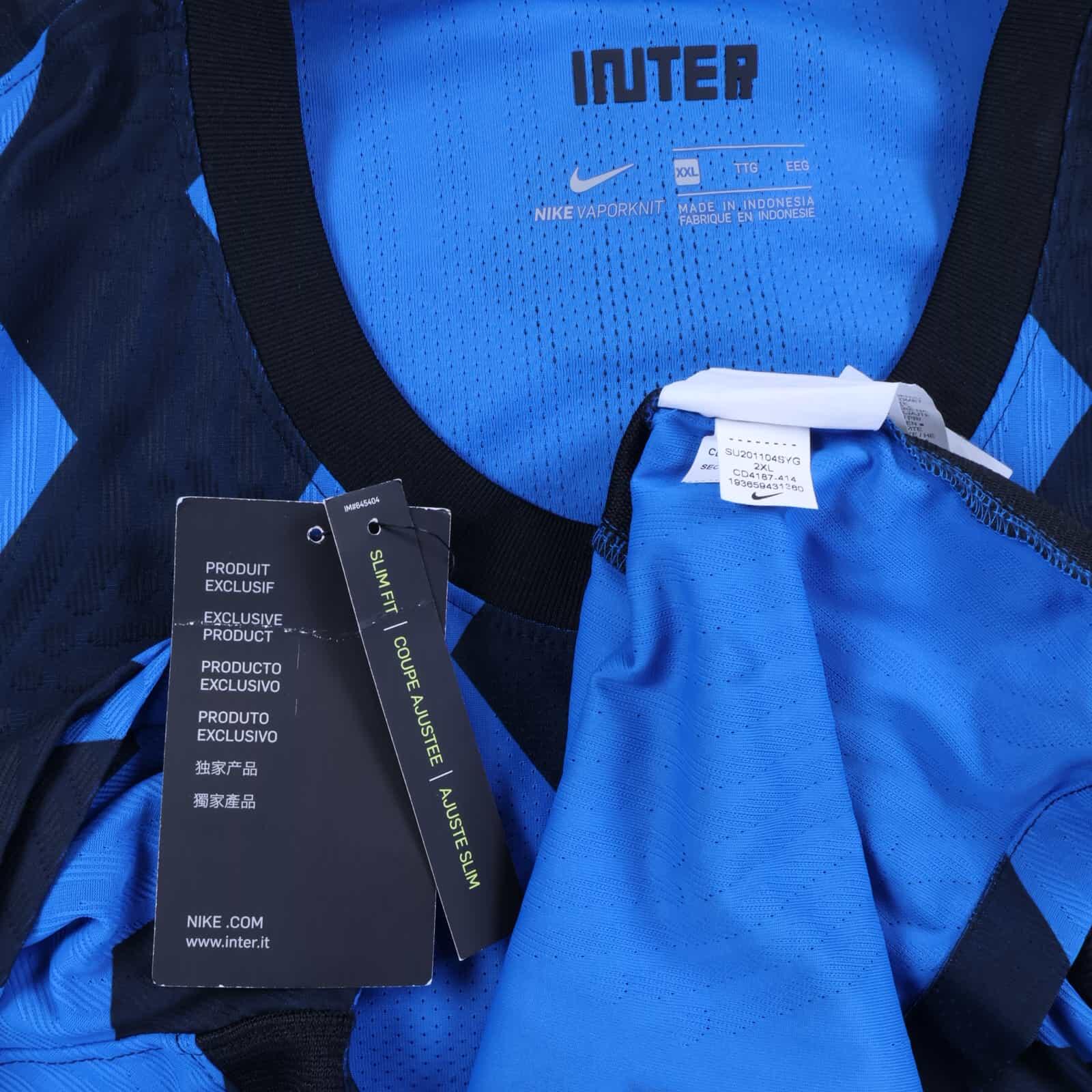 Inter Milan 2020/21 Home Shirt - 2XL- TAGS