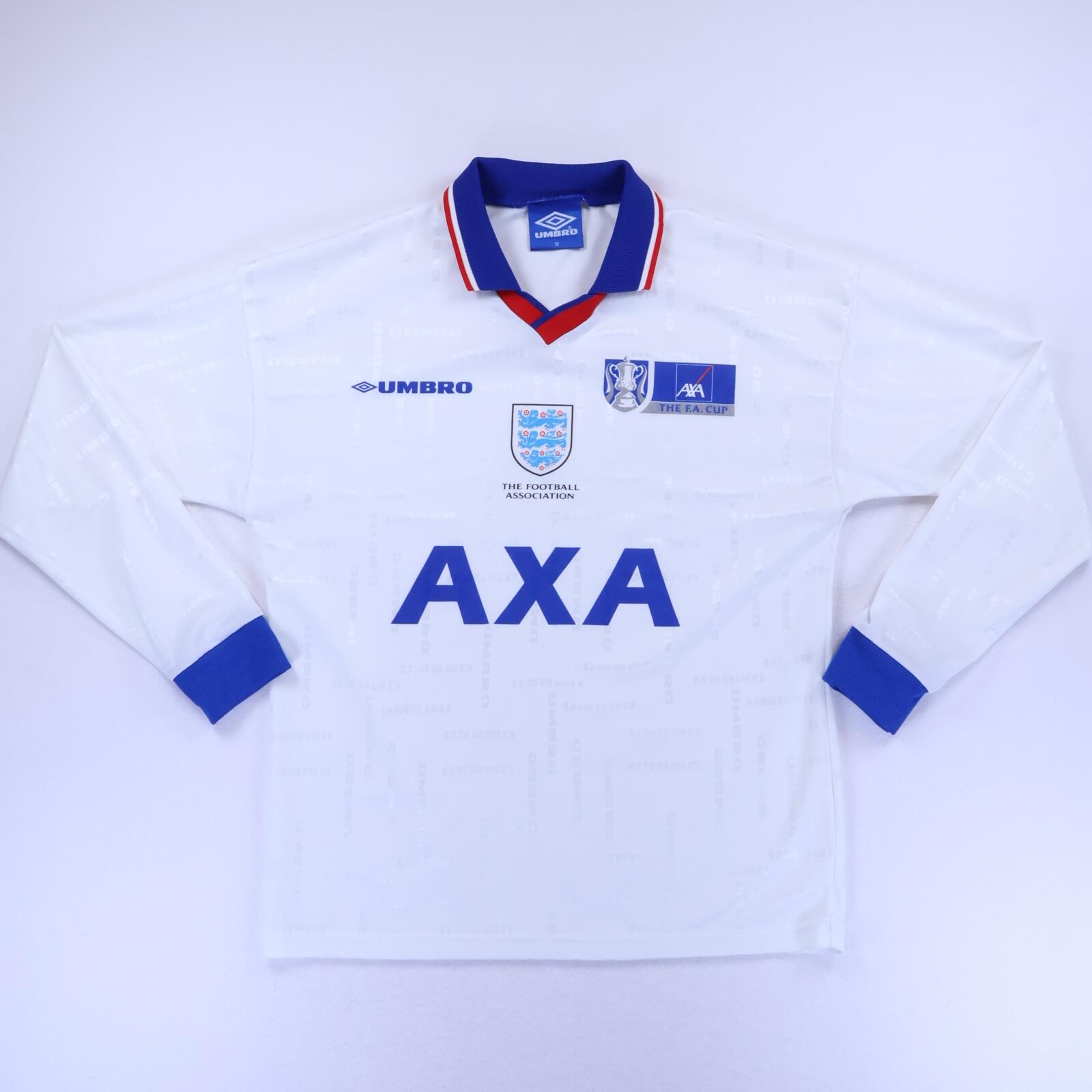 England 1998/99 Home Shirt - Long Sleeve - M- FRONT