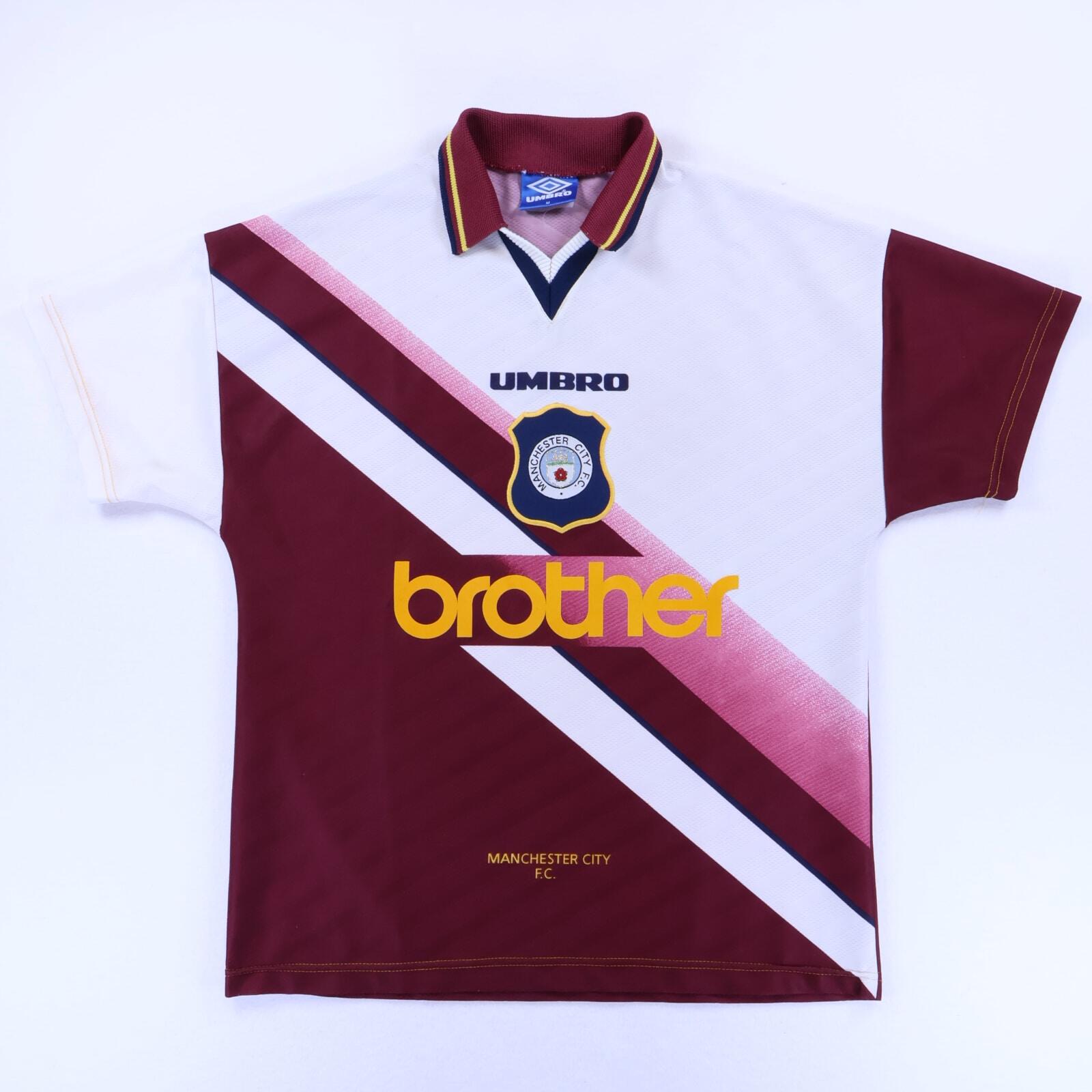 Manchester City 1996/97 Away Shirt - M- FRONT