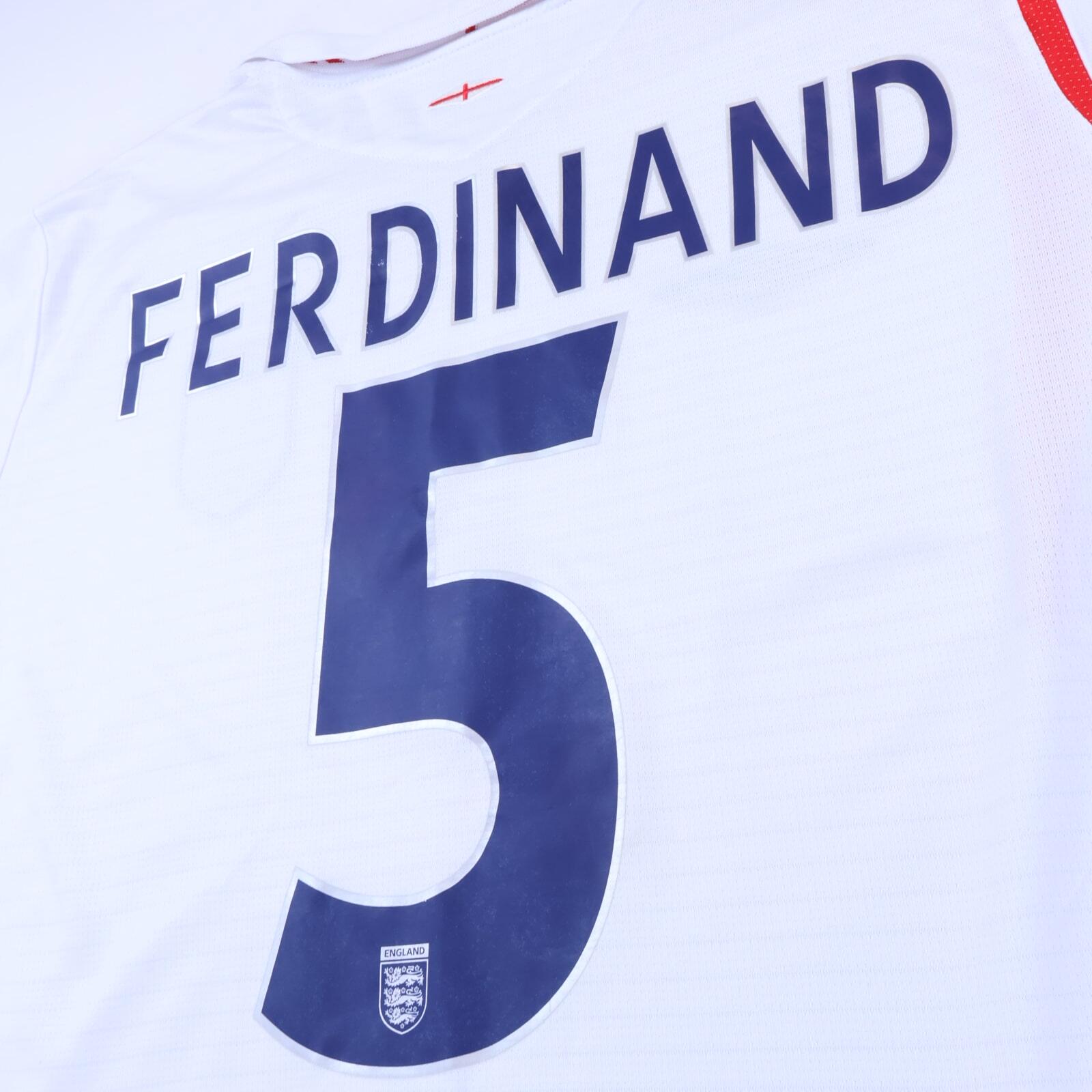 England Ferdinand #5 2005/07 Home Shirt - XL