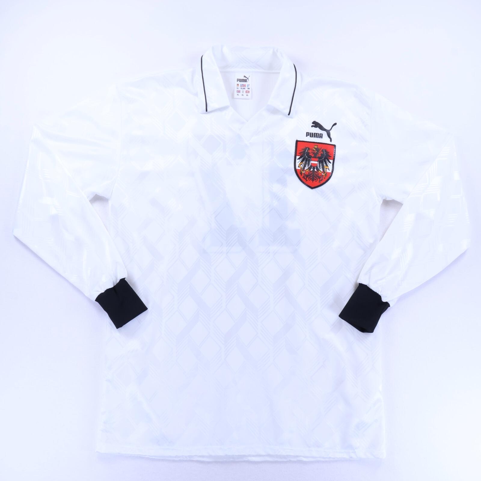 Austria #17 1990/ Home Shirt Match Issue - Long Sleeve - XL- FRONT