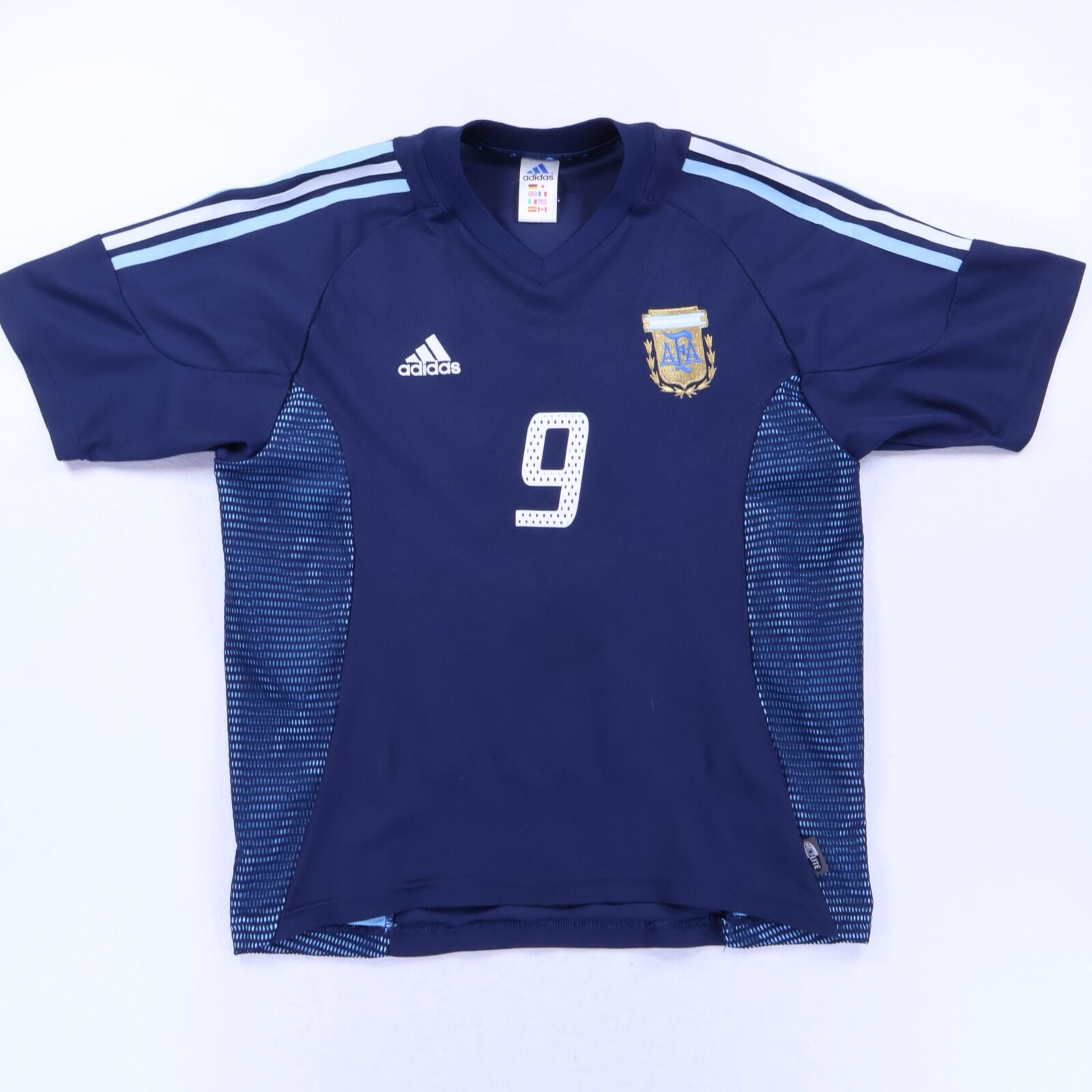 Argentina Batistuta #9 2002/04 Away Shirt - M- FRONT