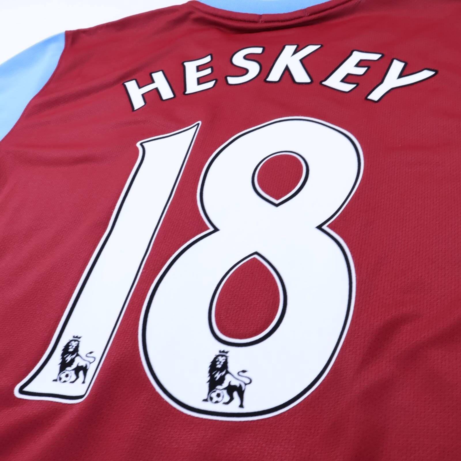 Aston Villa Heskey #18 2009/10 Home Shirt - L- TAGS