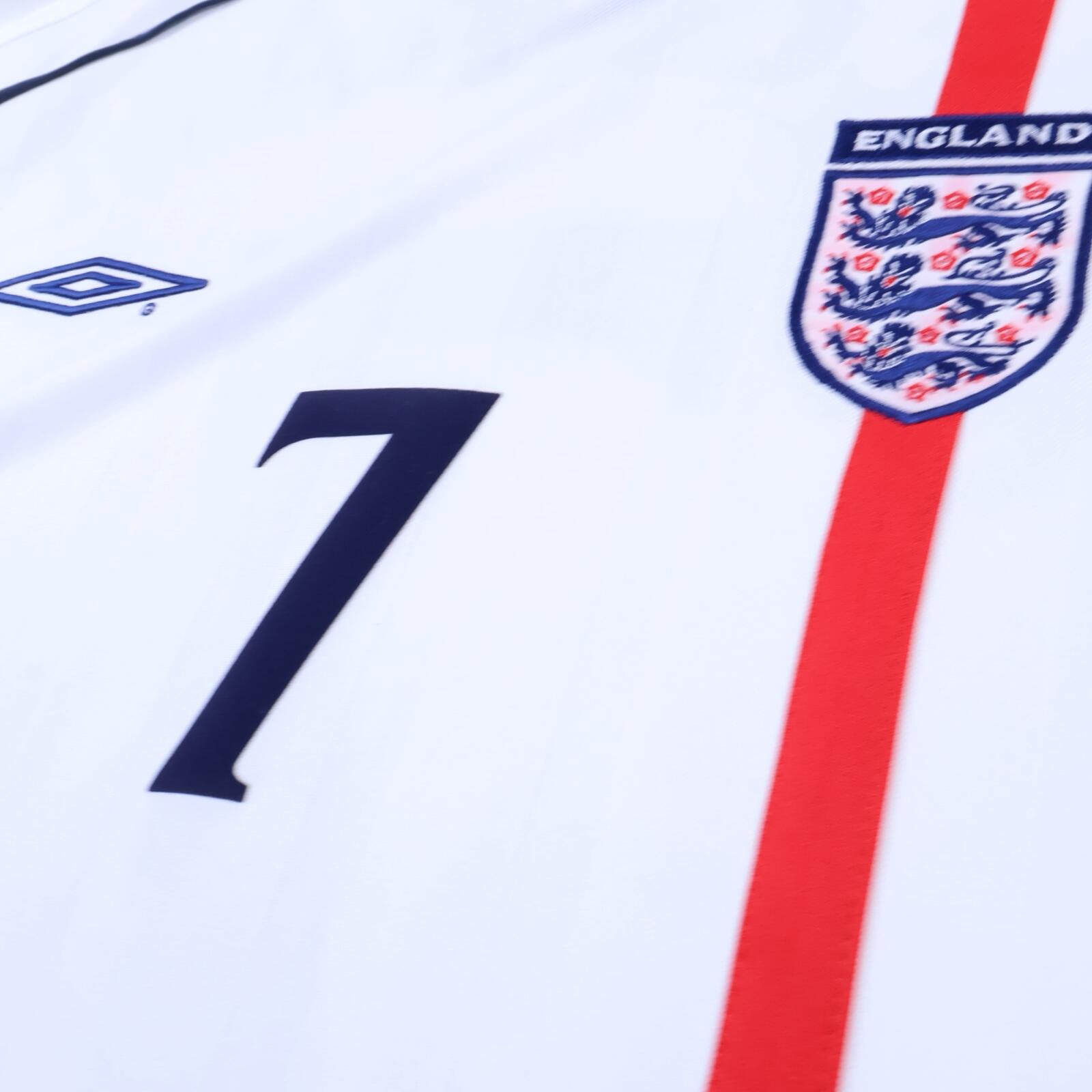 England Beckham #7 2001/03 Home Shirt - XL