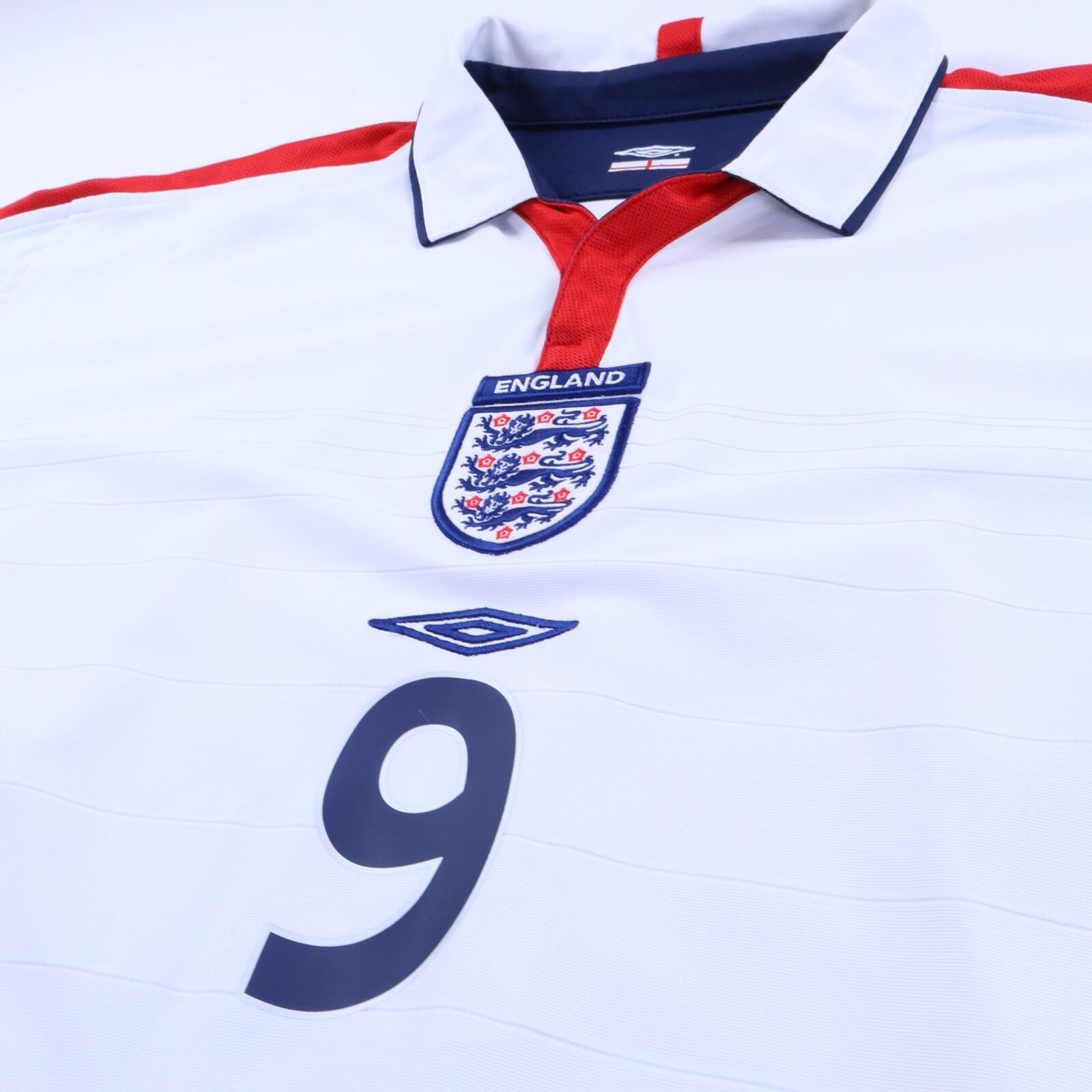 England Rooney #9 2003/05 Home Shirt - Reversible - XL
