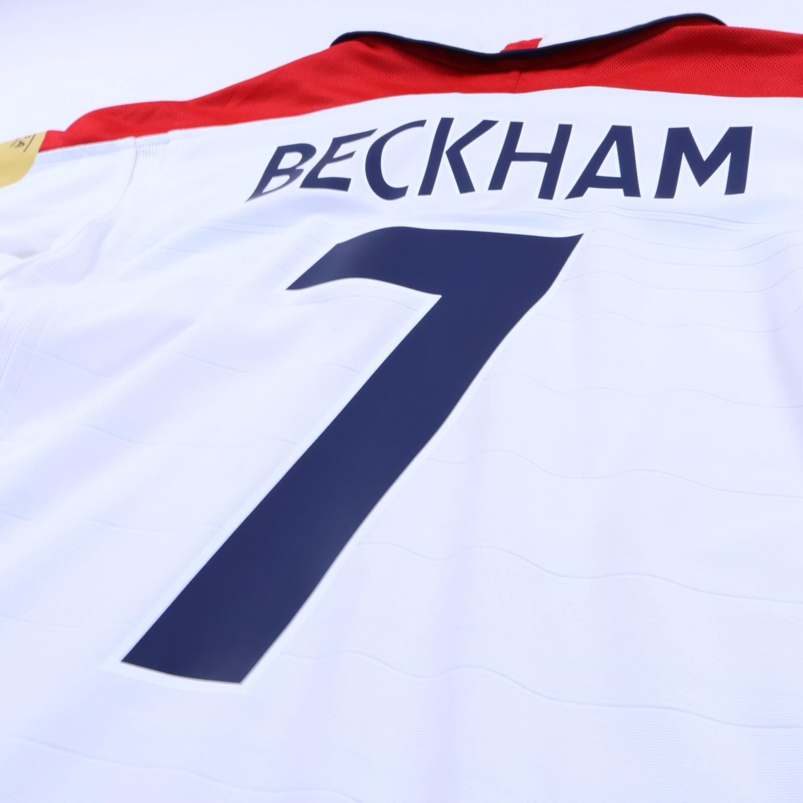 England Beckham #7 2003/05 Home Shirt - Reversible - KIDS - XLB- TAGS