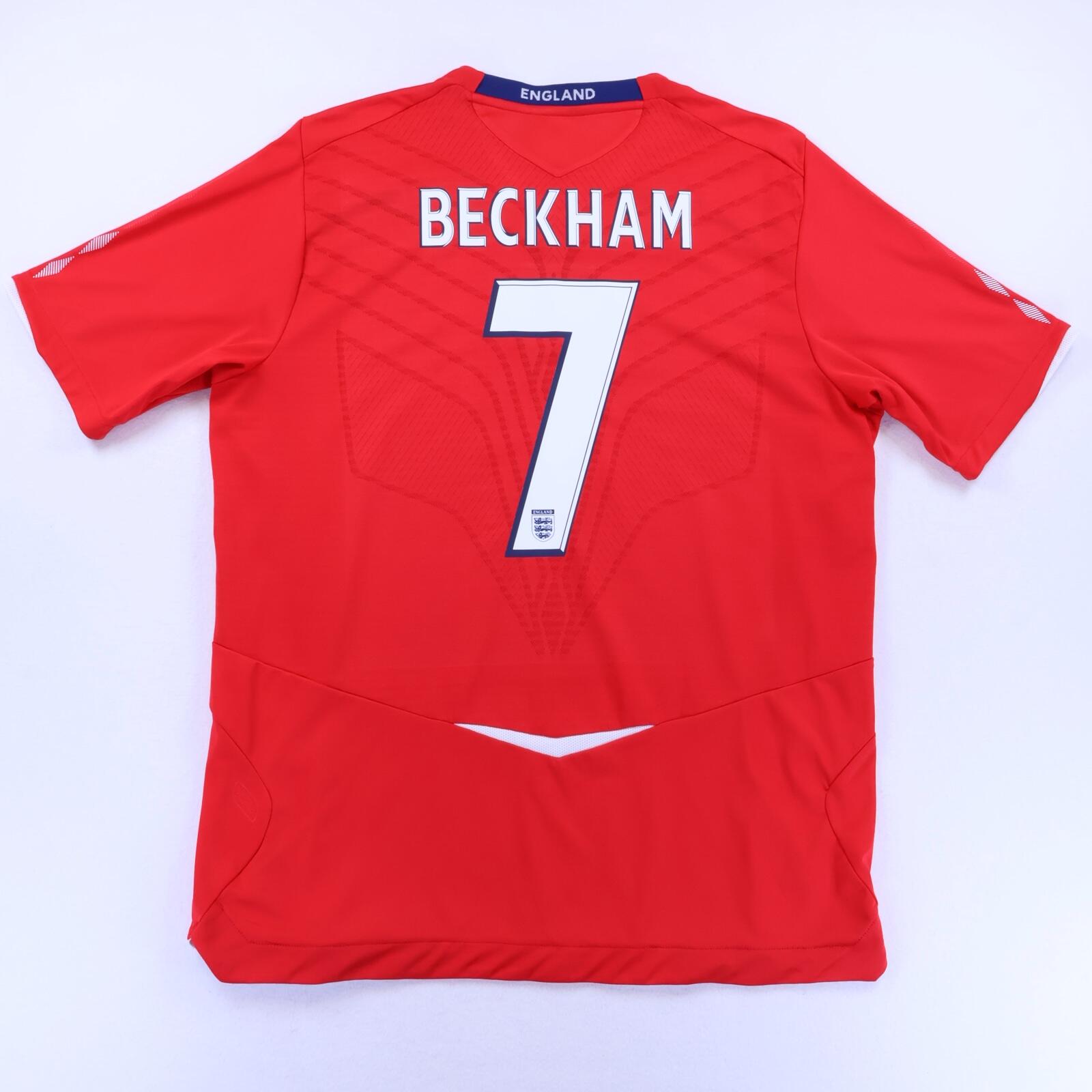 England Beckham #7 2008/10 Away Shirt - M- BACK